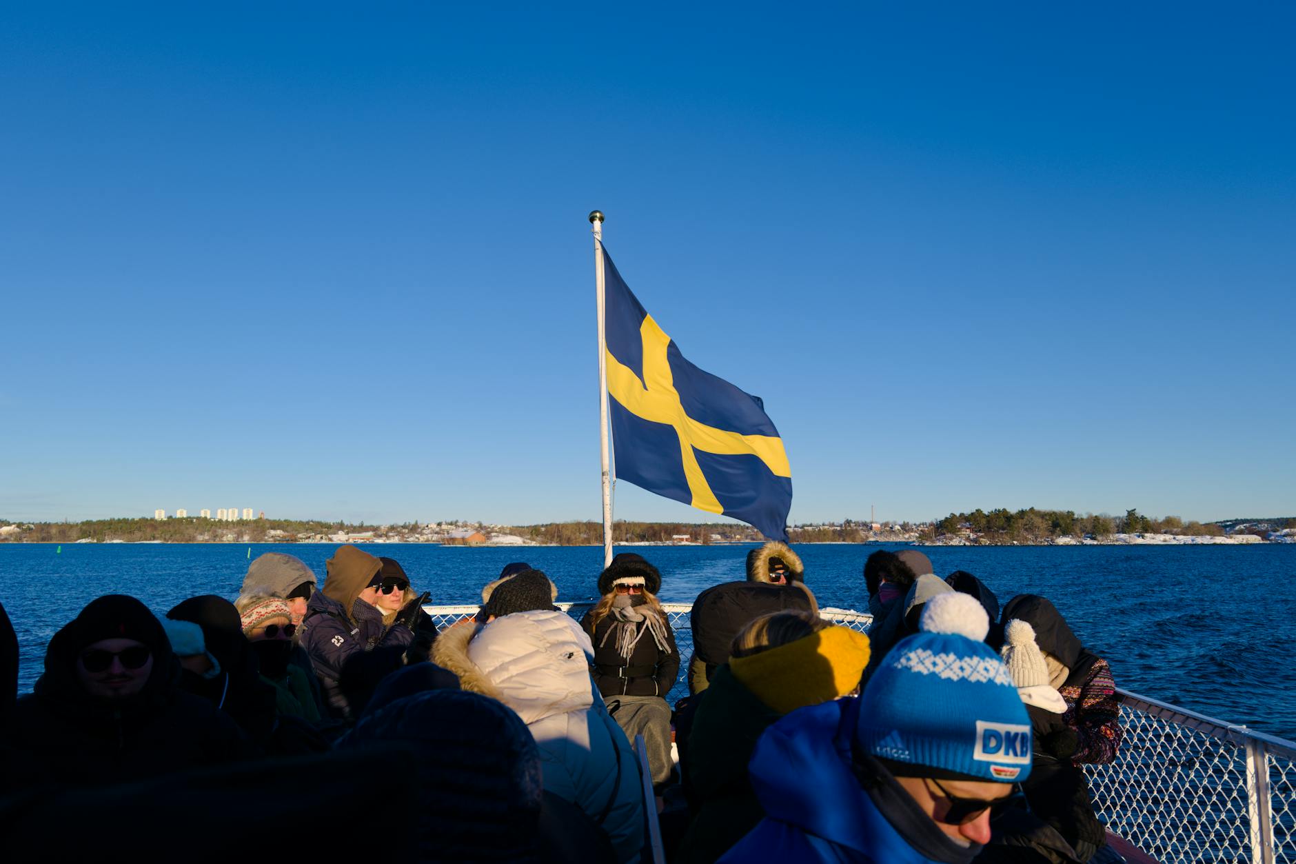 Winter boat tour in Stockholm for family travel report planning.