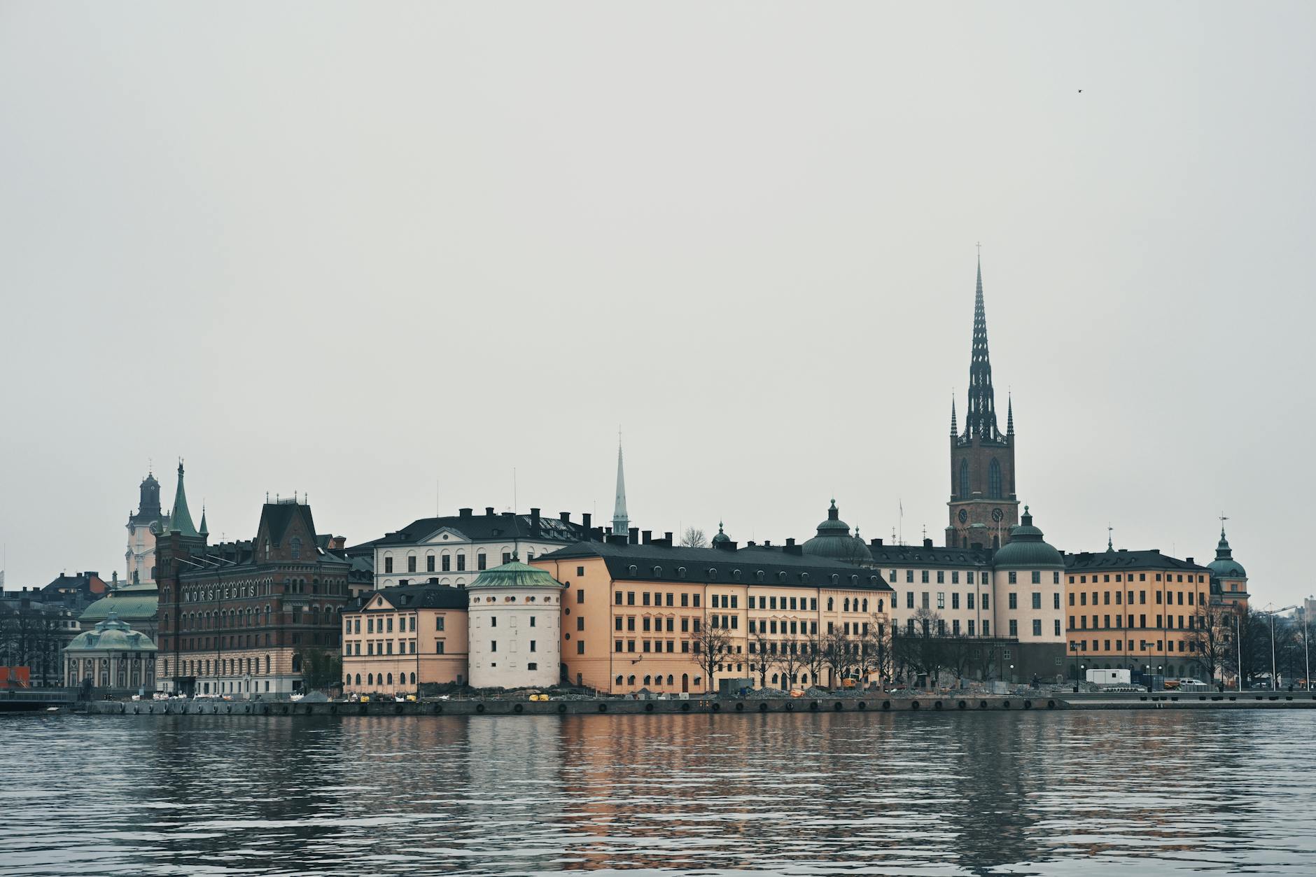 Scenic Gamla Stan view for Stockholm waterfront route planning.