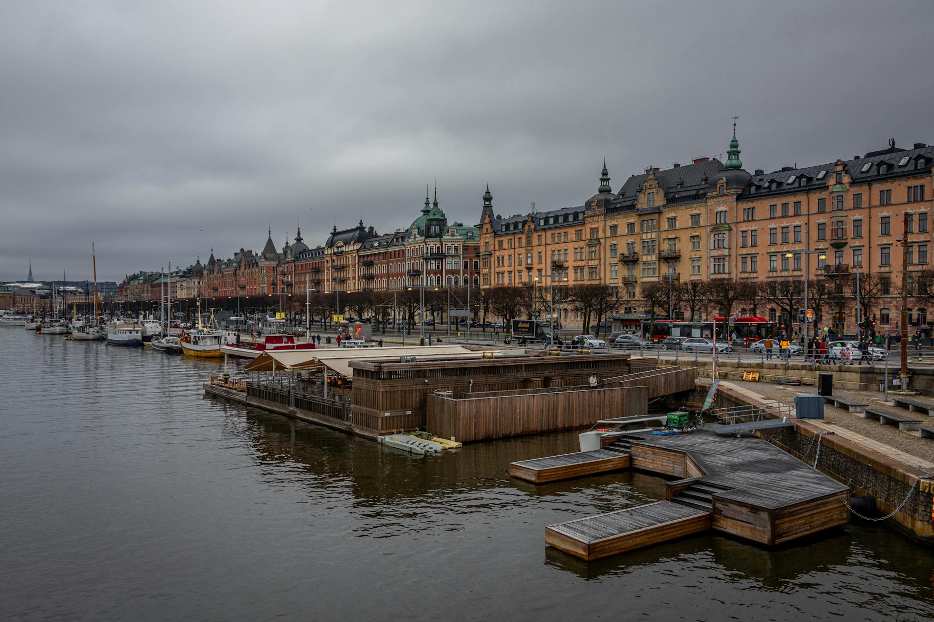 Elegant Strandvagen waterfront in Stockholm for luxury movement planning.
