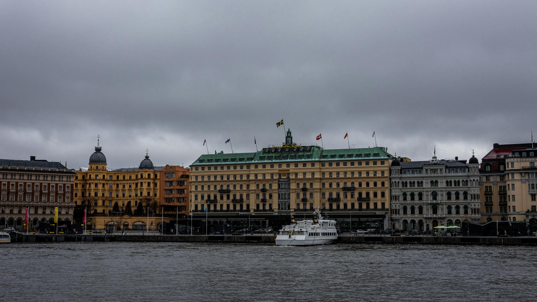 Grand Hotel on the Stockholm waterfront for luxury travel planning.