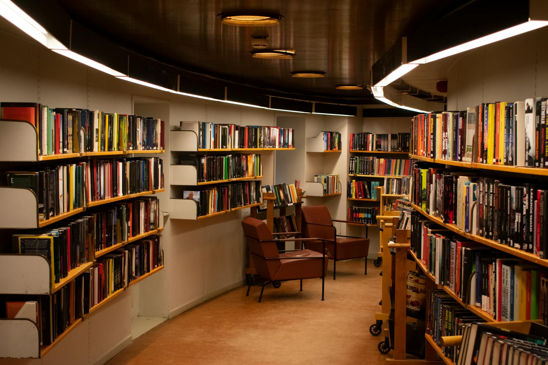 Cozy Stockholm library space for student city and study balance planning.