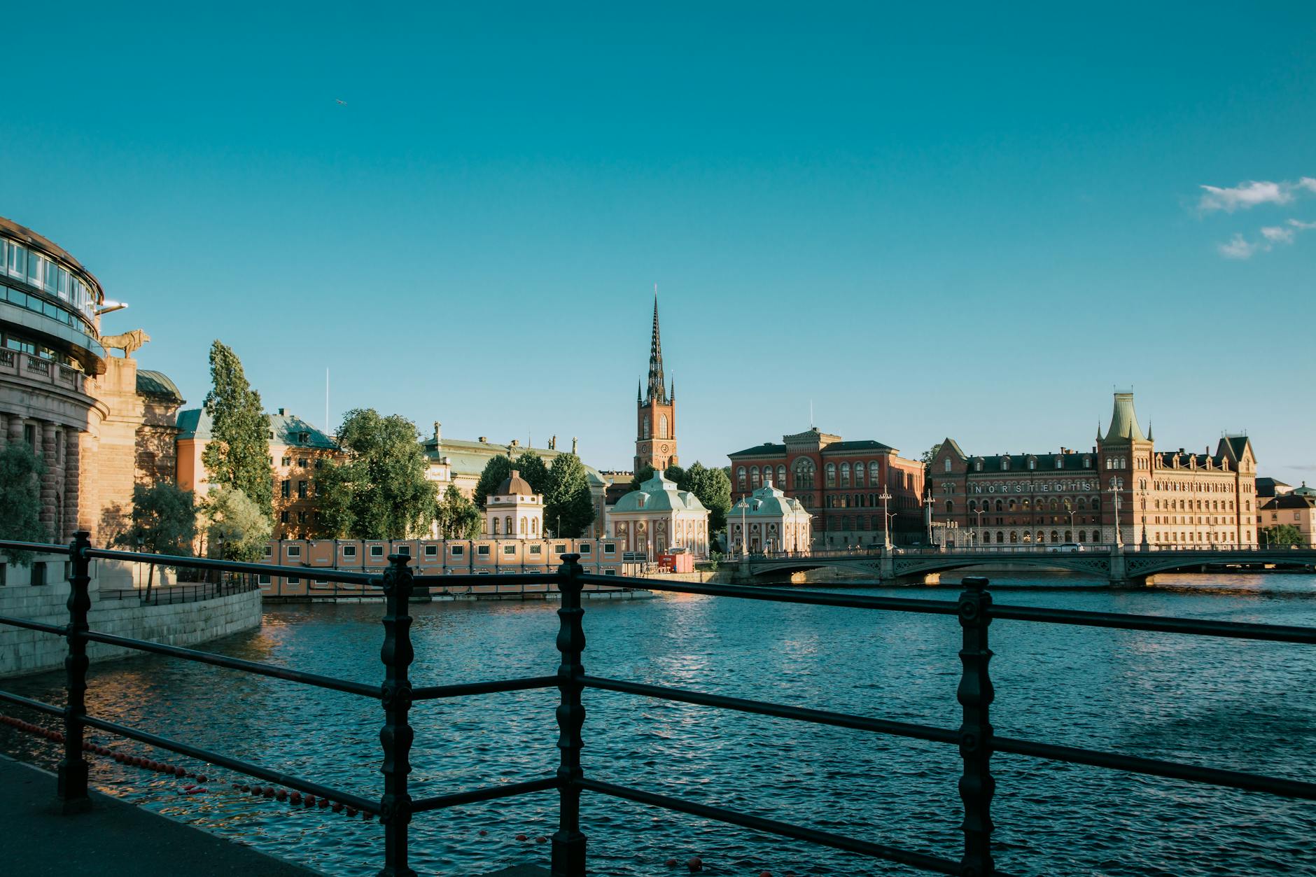 Stockholm Riddarholmen waterfront for volunteer recovery planning.