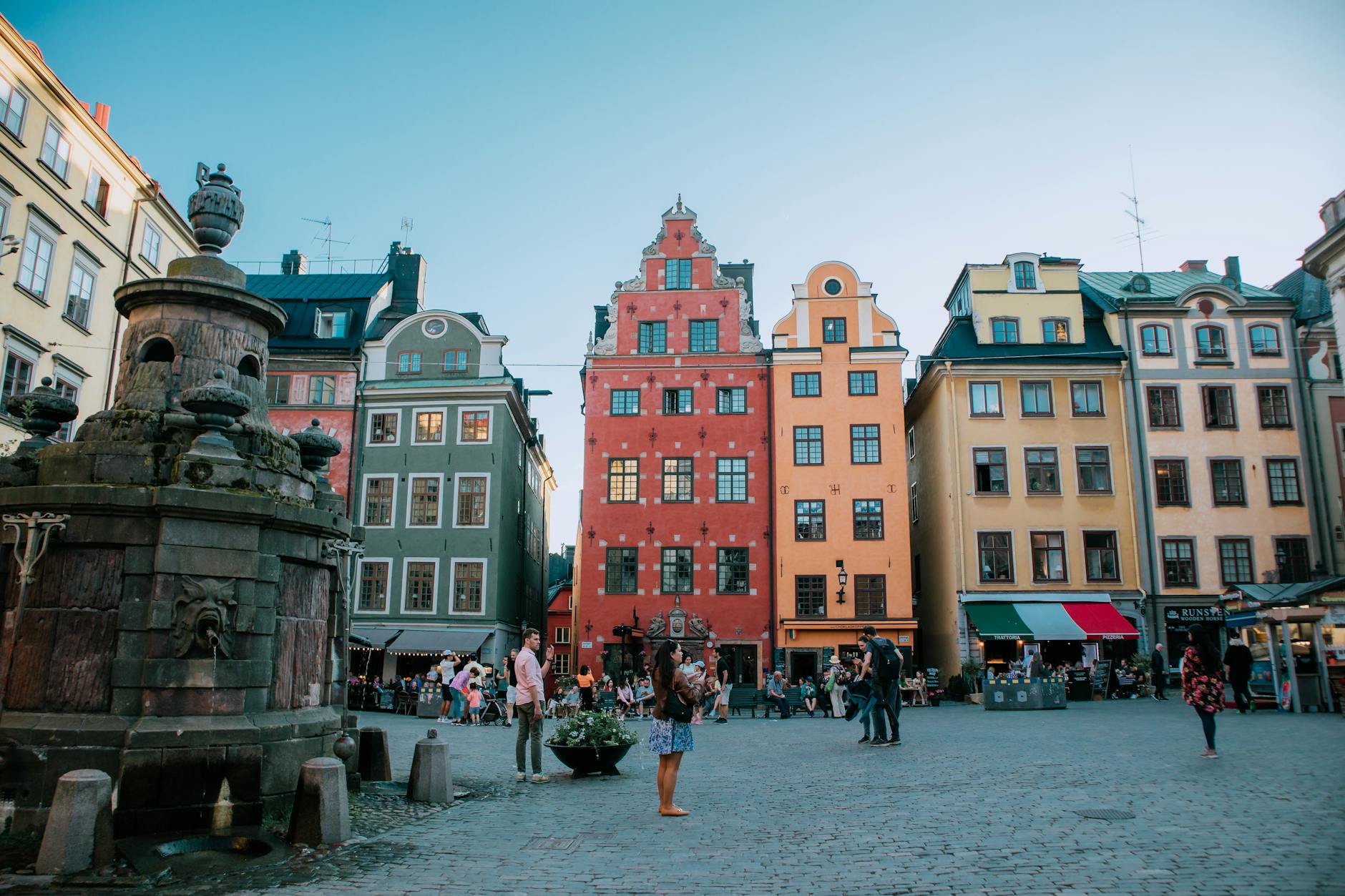 Stockholm old town square for volunteer and NGO travel planning.