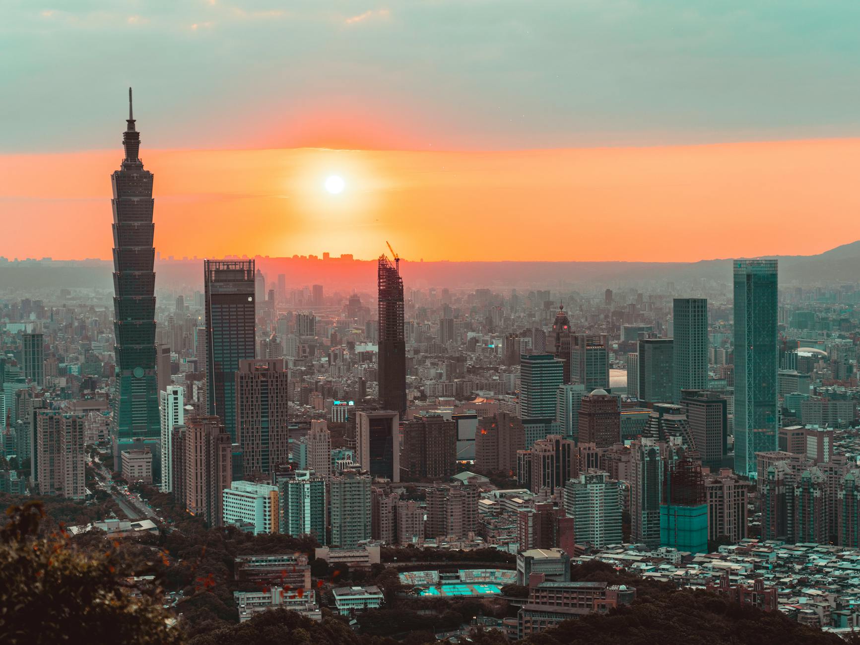 Taipei financial district and investor travel planning context.