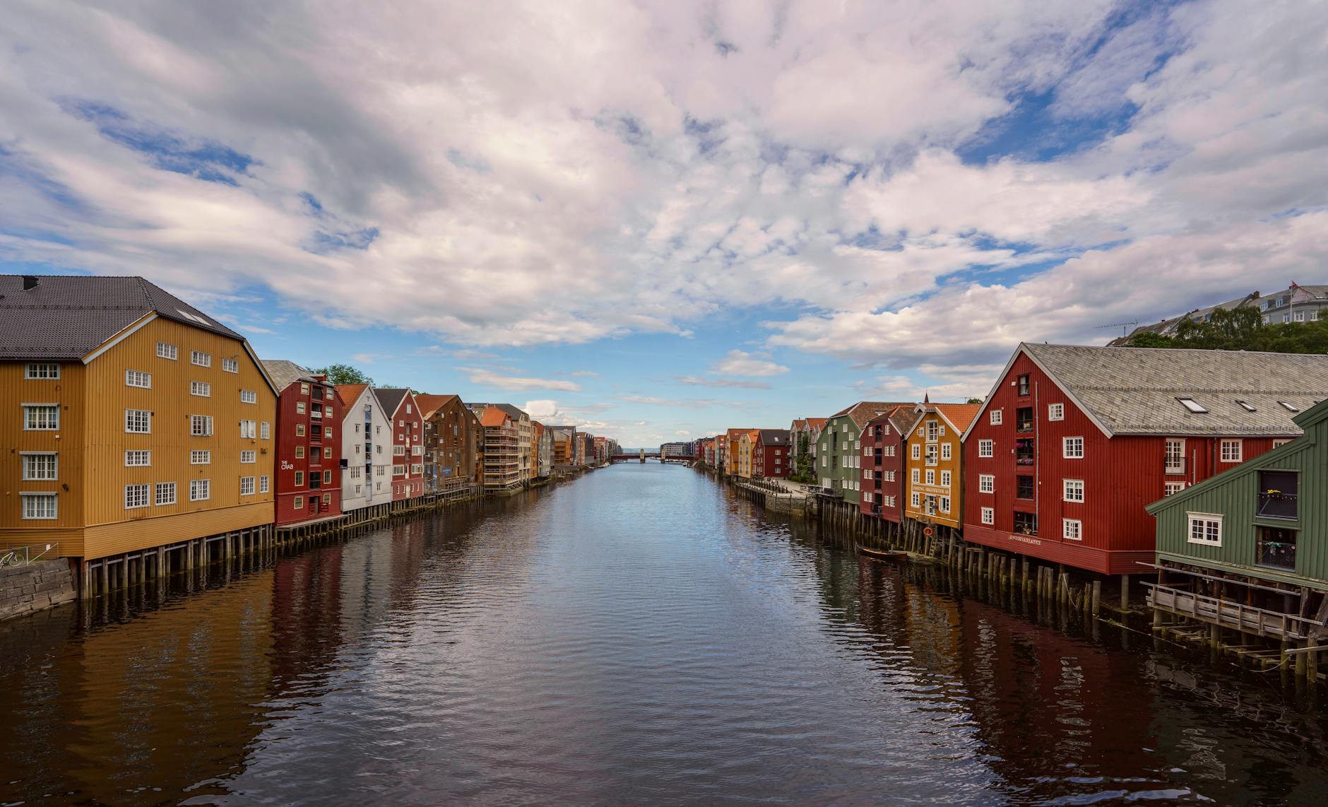 Trondheim city center for academic conference venue geography planning.