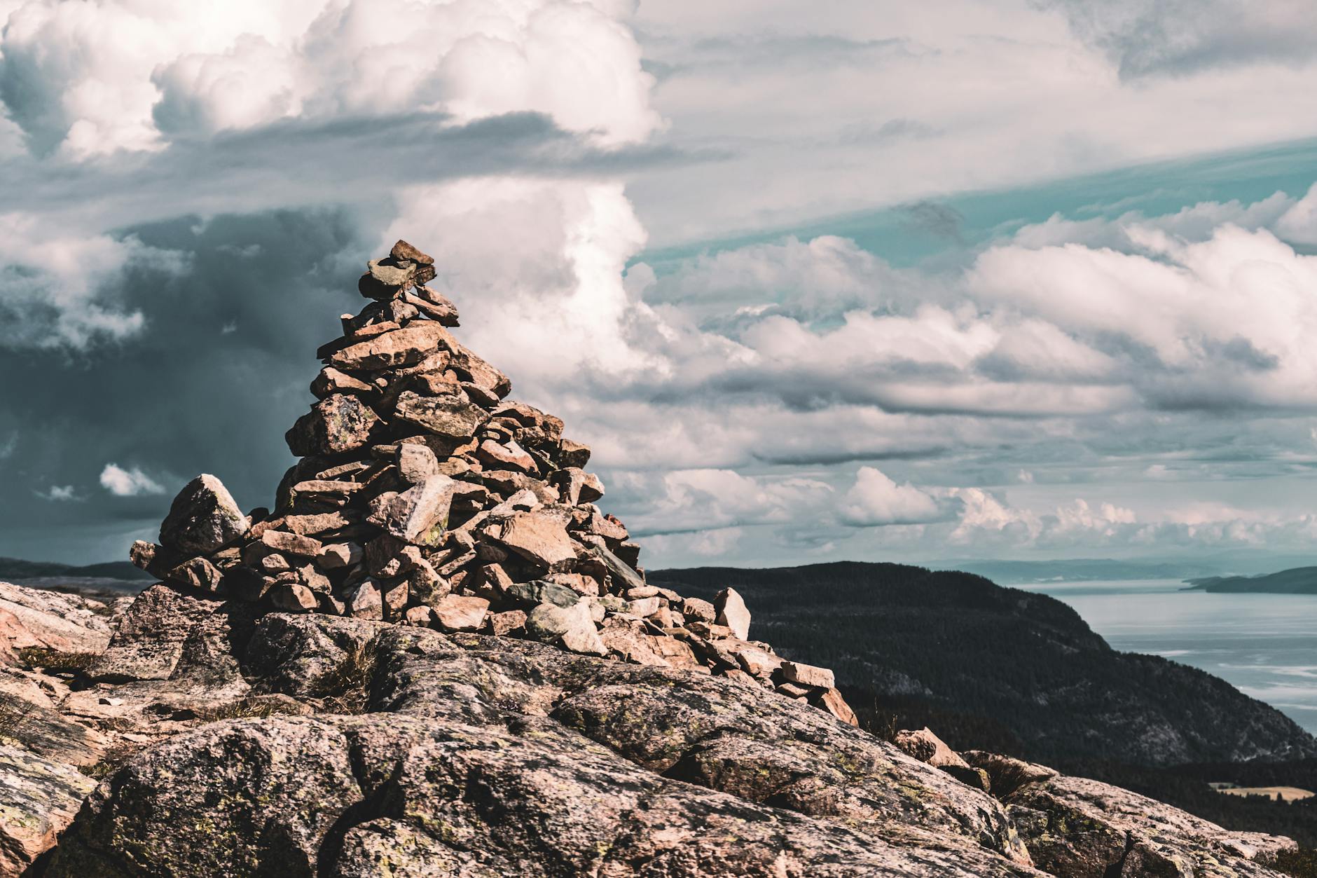 Mountains near Trondheim Fjord for outdoor travel planning.