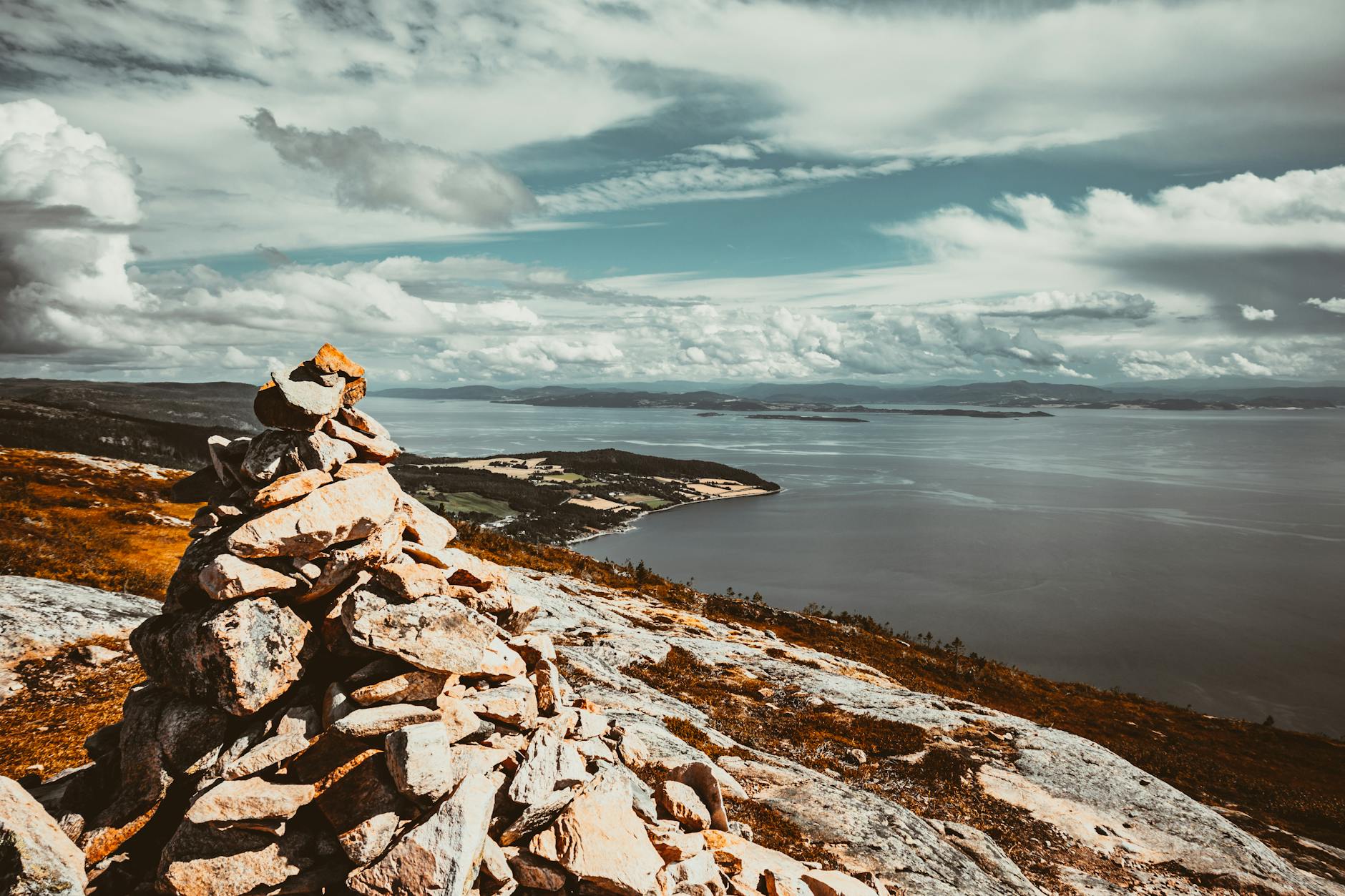 Norwegian peak for Trondheim outdoor weather planning.