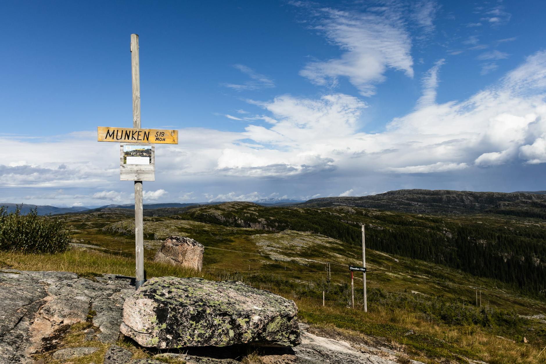 Munken peak over Trondheim Fjord for outdoor gear planning.