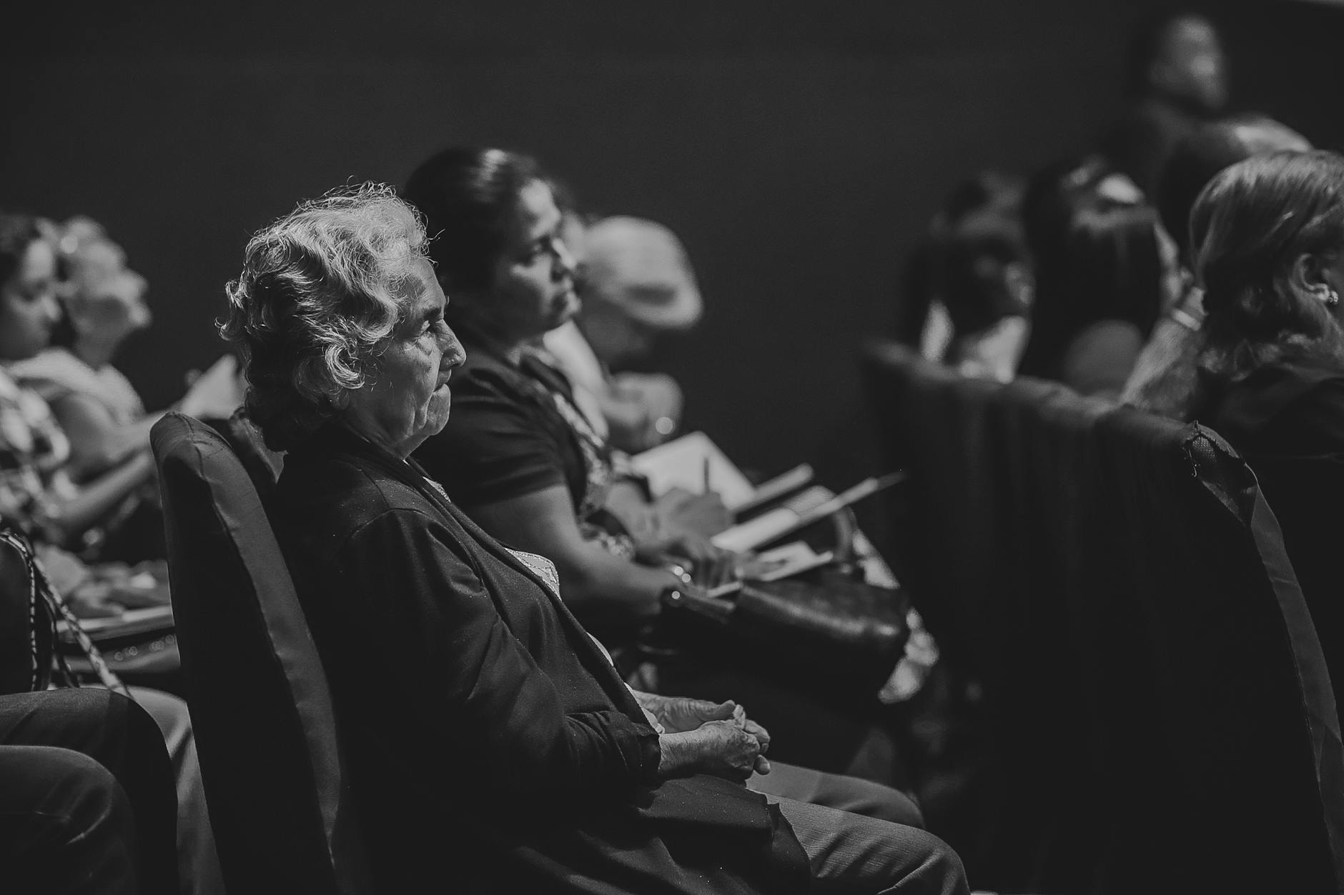 Audience seated at a conference for Trondheim session scheduling.