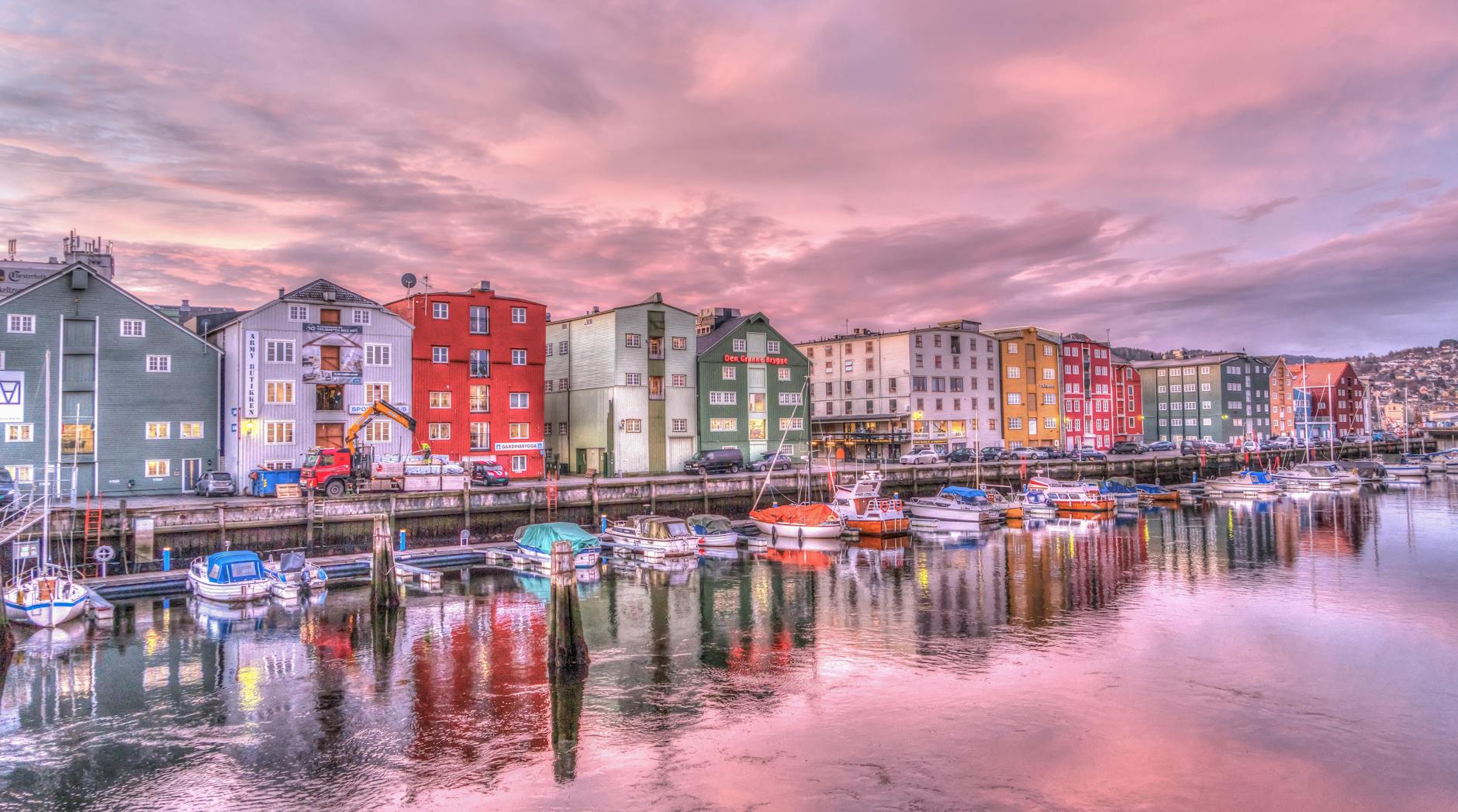 Trondheim waterfront for first-time visitor report planning.