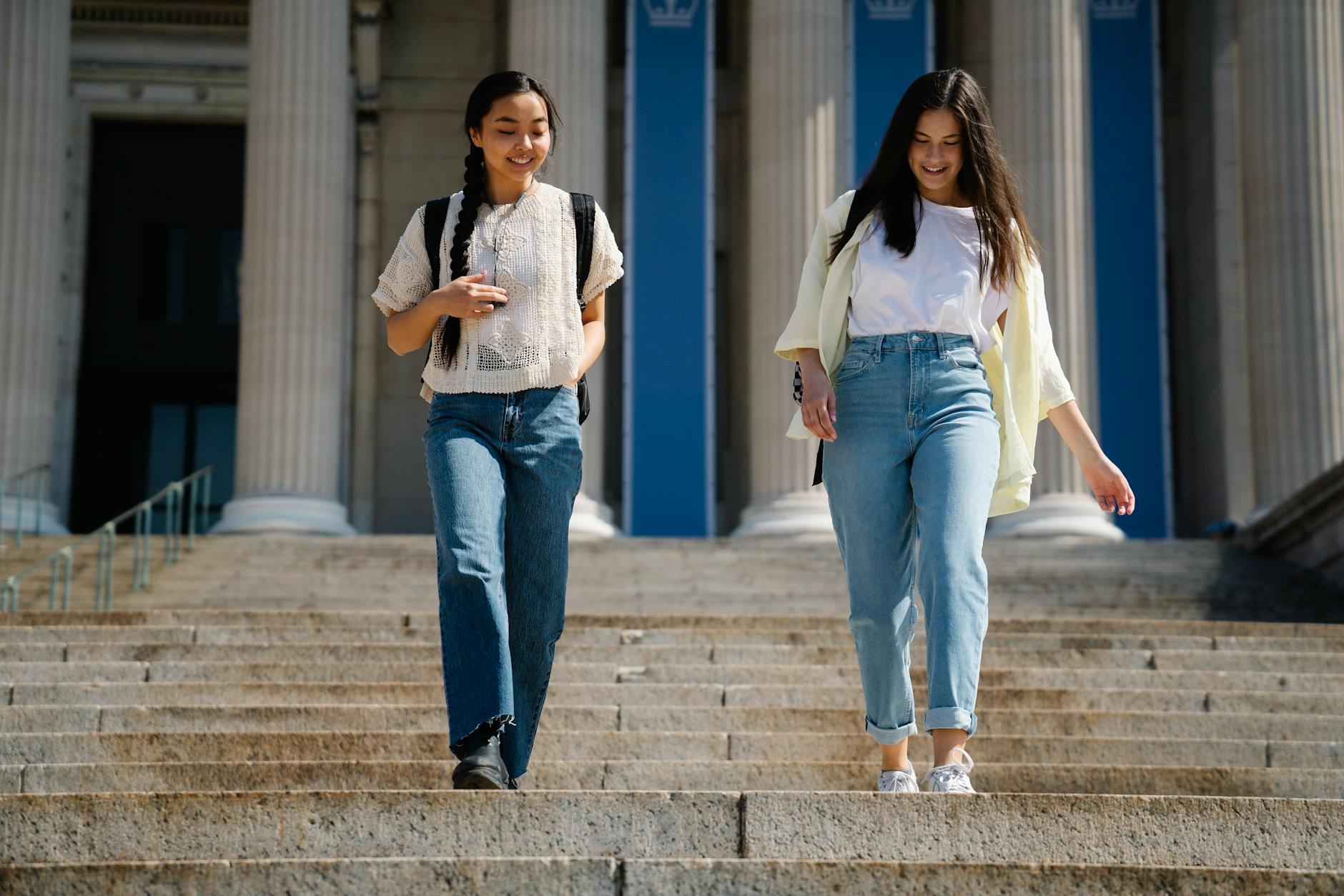 Students walking on campus for Trondheim short-program planning.
