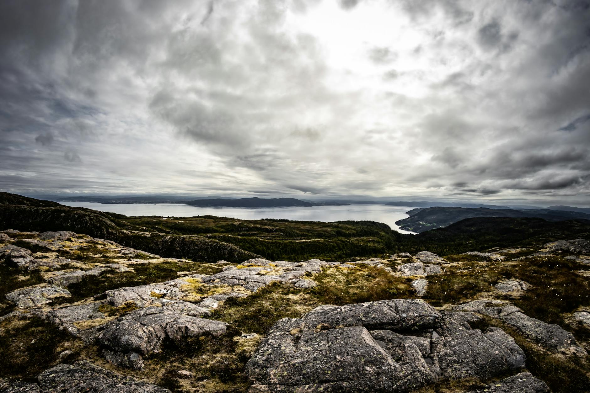 Norwegian mountain sunrise for Trondheim tourist report planning.