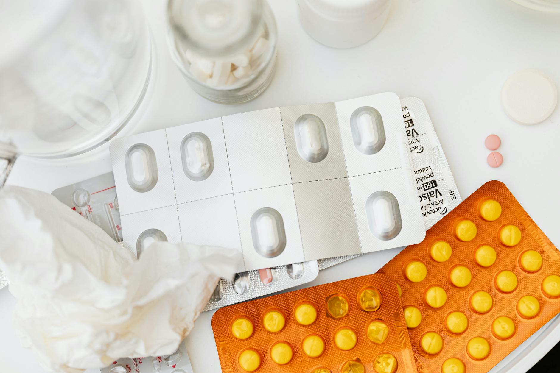 Blister packs of medicine for Trondheim medication planning.