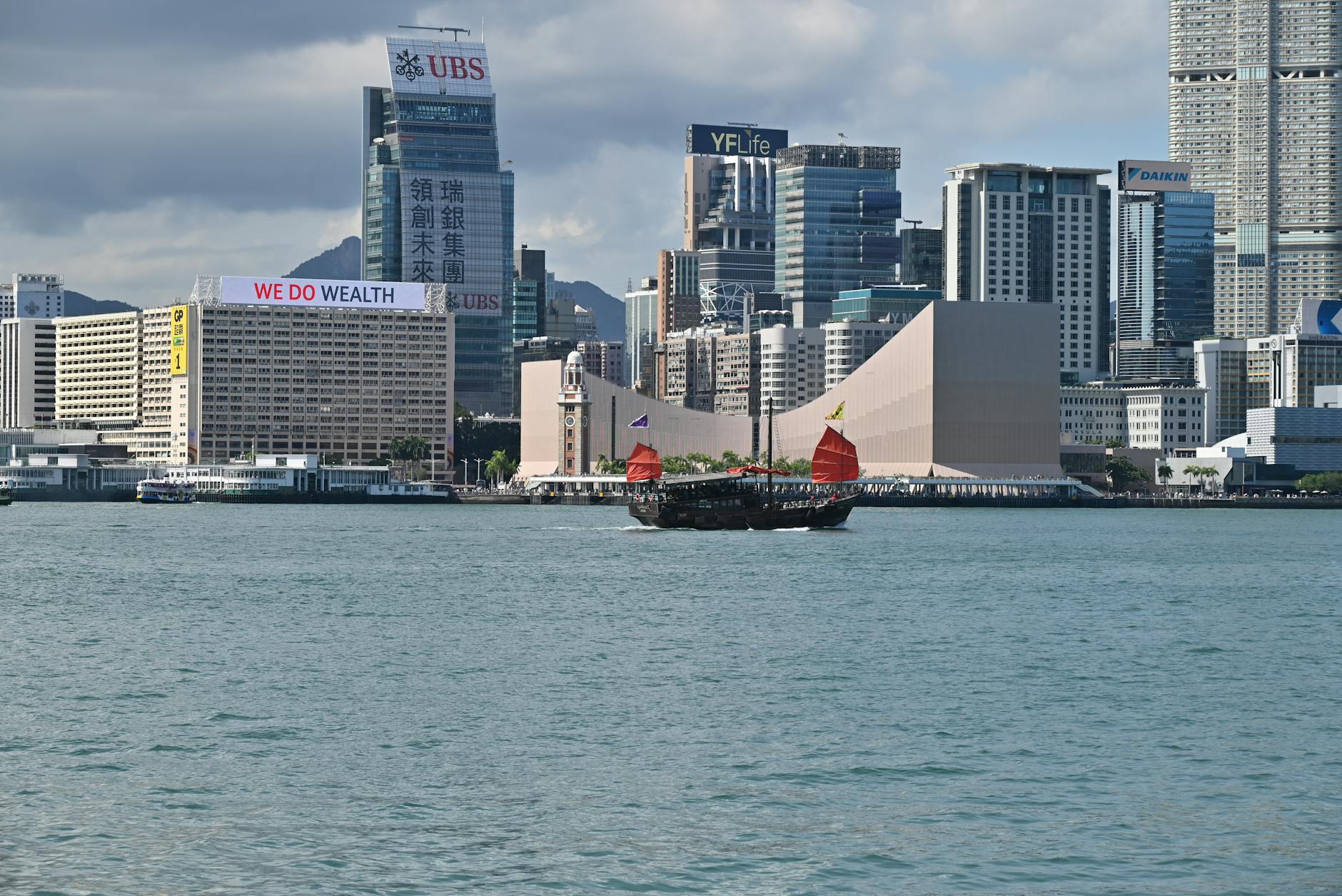 Victoria Harbour skyline and Tsim Sha Tsui business-weather planning context.