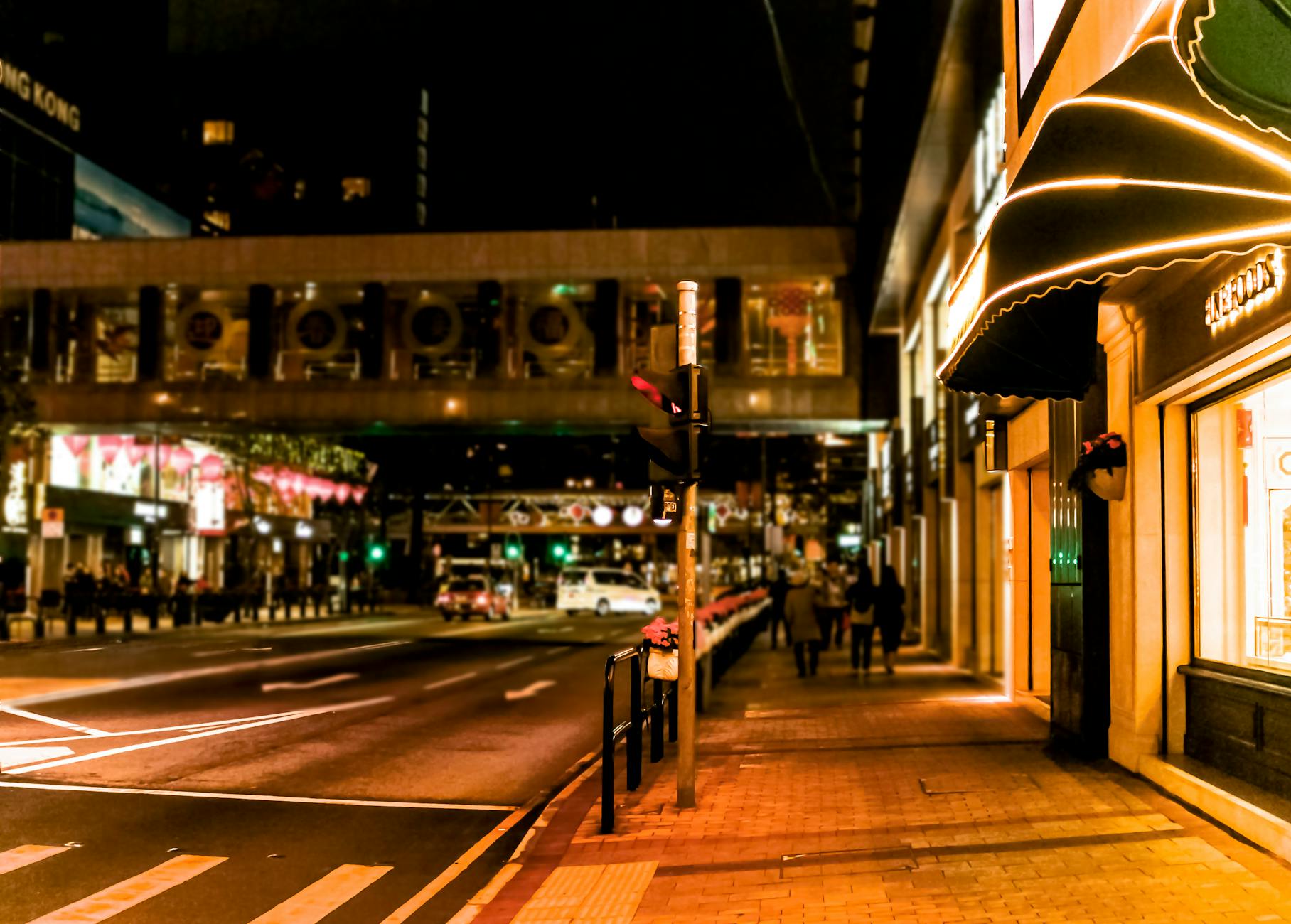 Tsim Sha Tsui night street and nightlife district planning context.