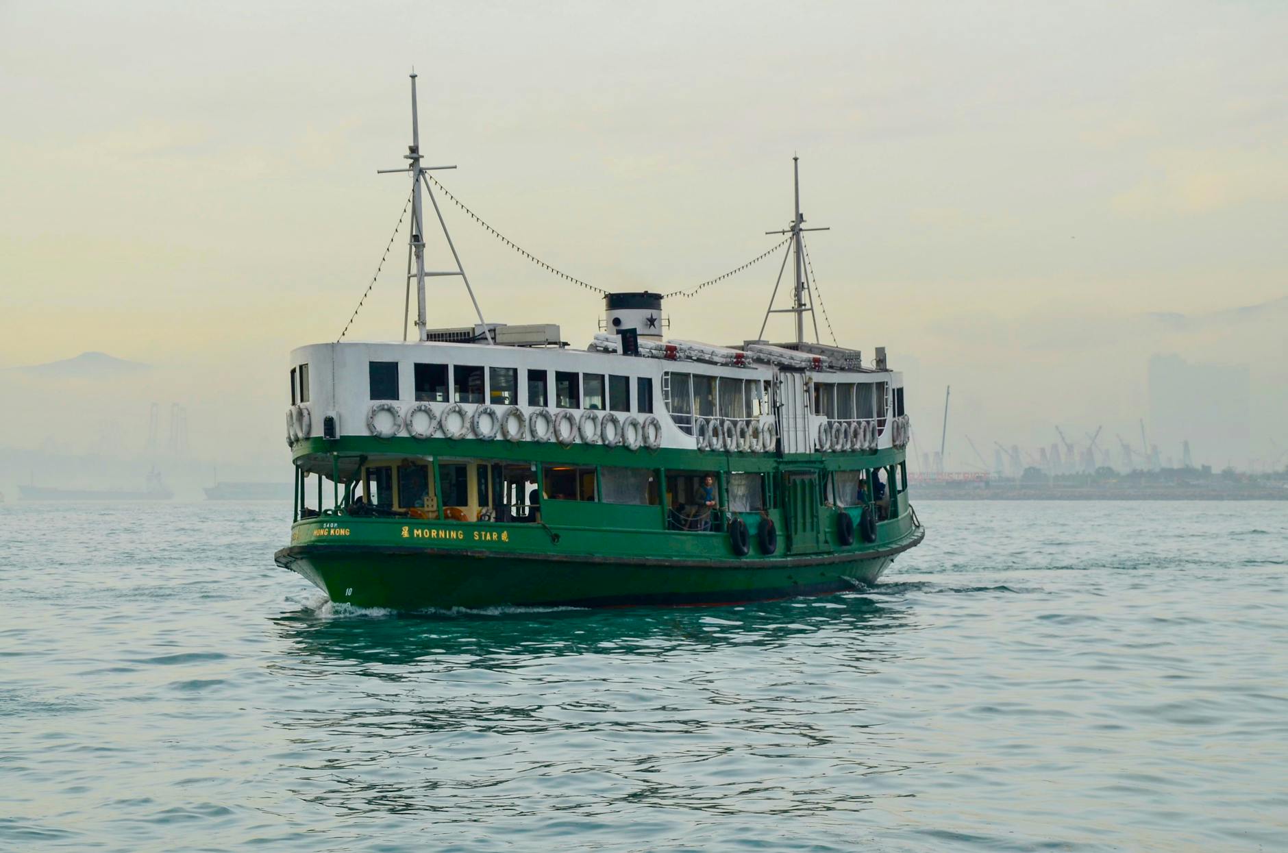 Star Ferry and older traveler walking-route planning context.