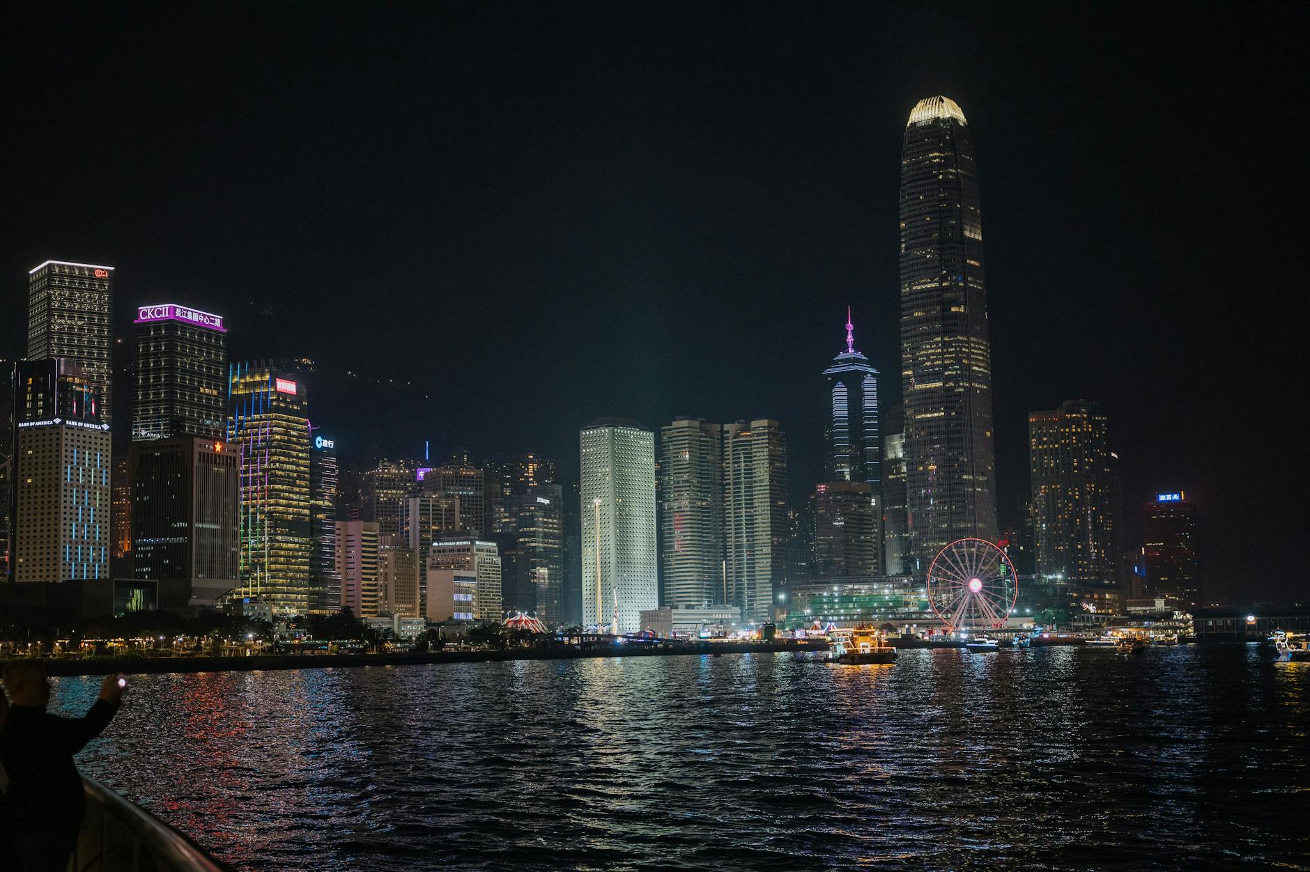 Tsim Sha Tsui night skyline and solo traveler evening planning context.