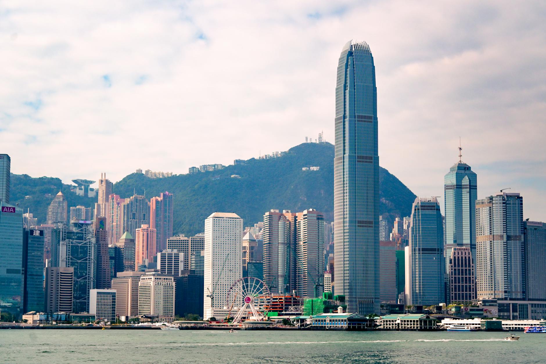 Tsim Sha Tsui volunteer or NGO traveler and skyline planning context.