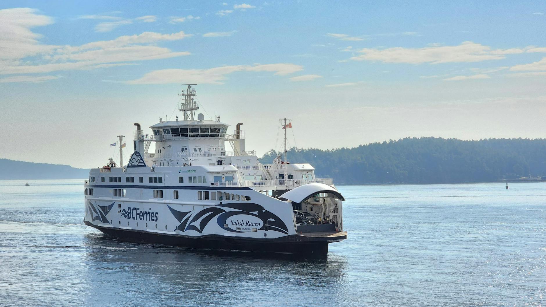 BC Ferries Salish Raven traveling near North Saanich