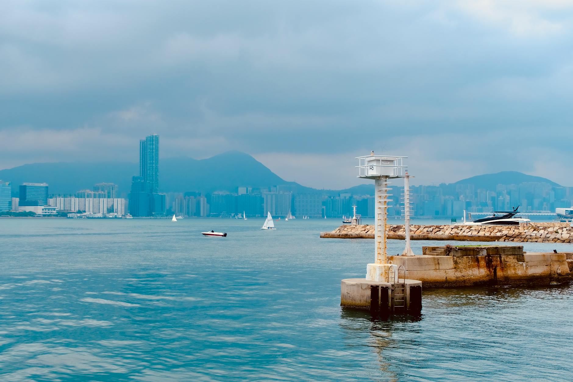 Wan Chai adventure or outdoor traveler and harbor skyline planning context.