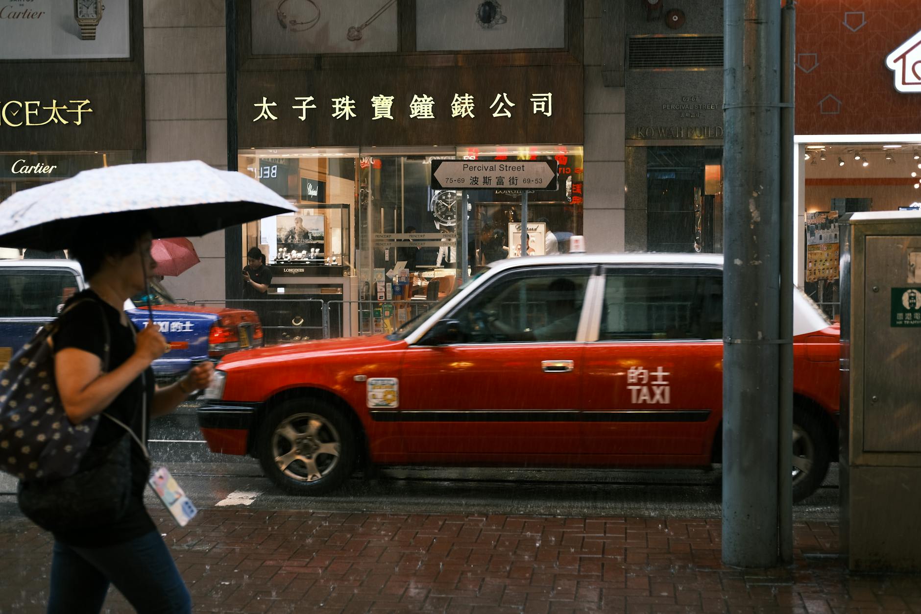 Wan Chai rainy business street and consultant contingency planning context.