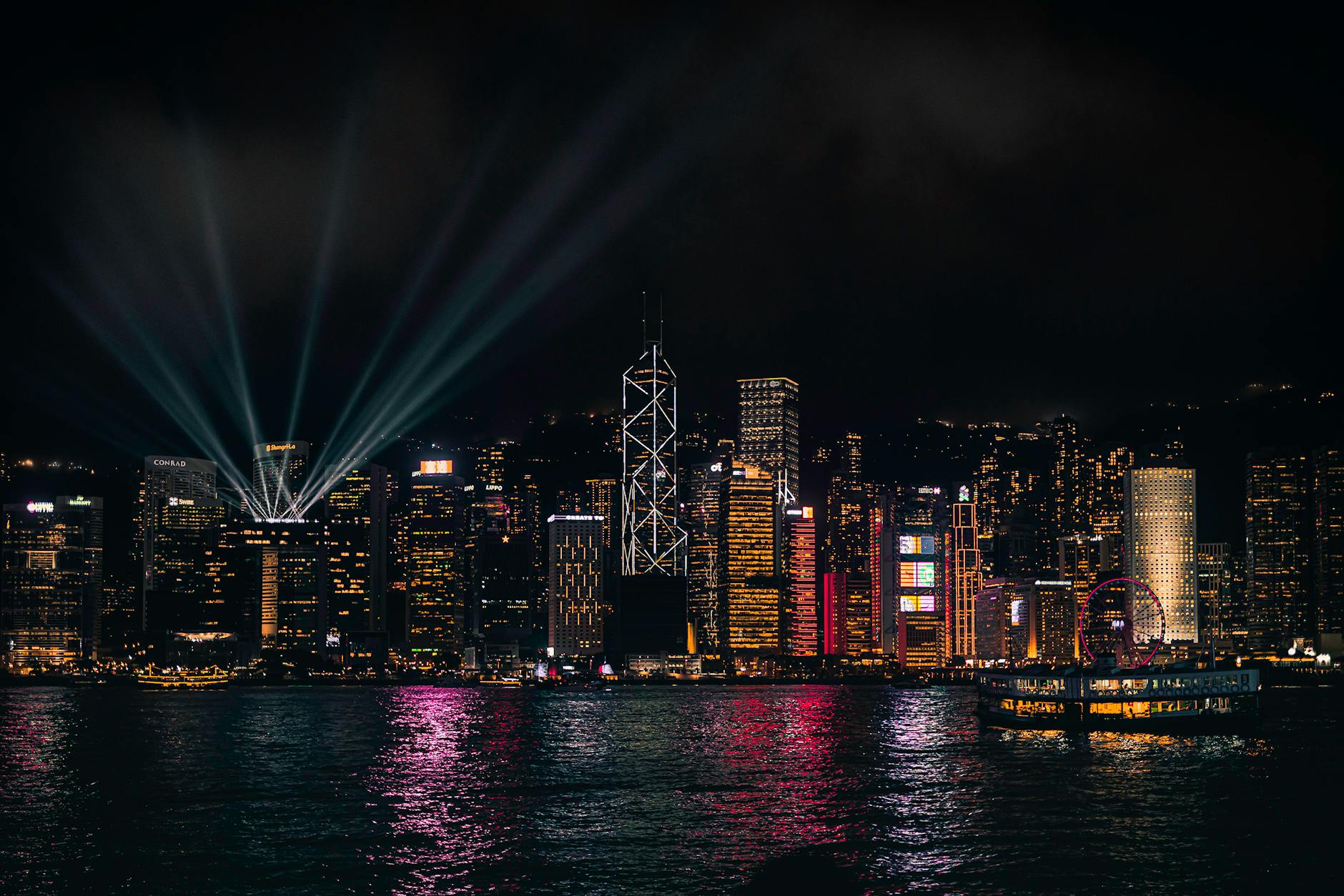 Hong Kong night skyline and nightlife recovery planning context.