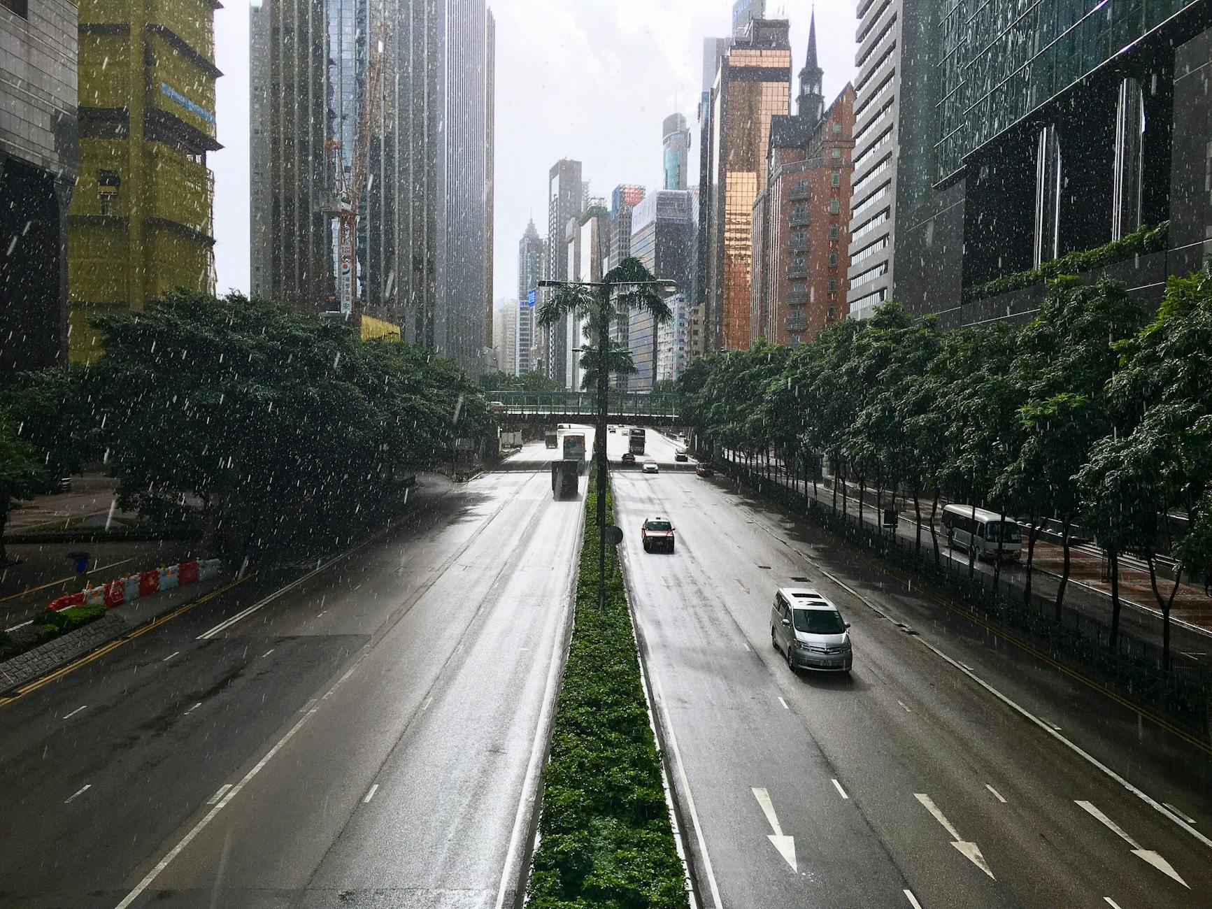 Wan Chai rainy business street and sales contingency planning context.