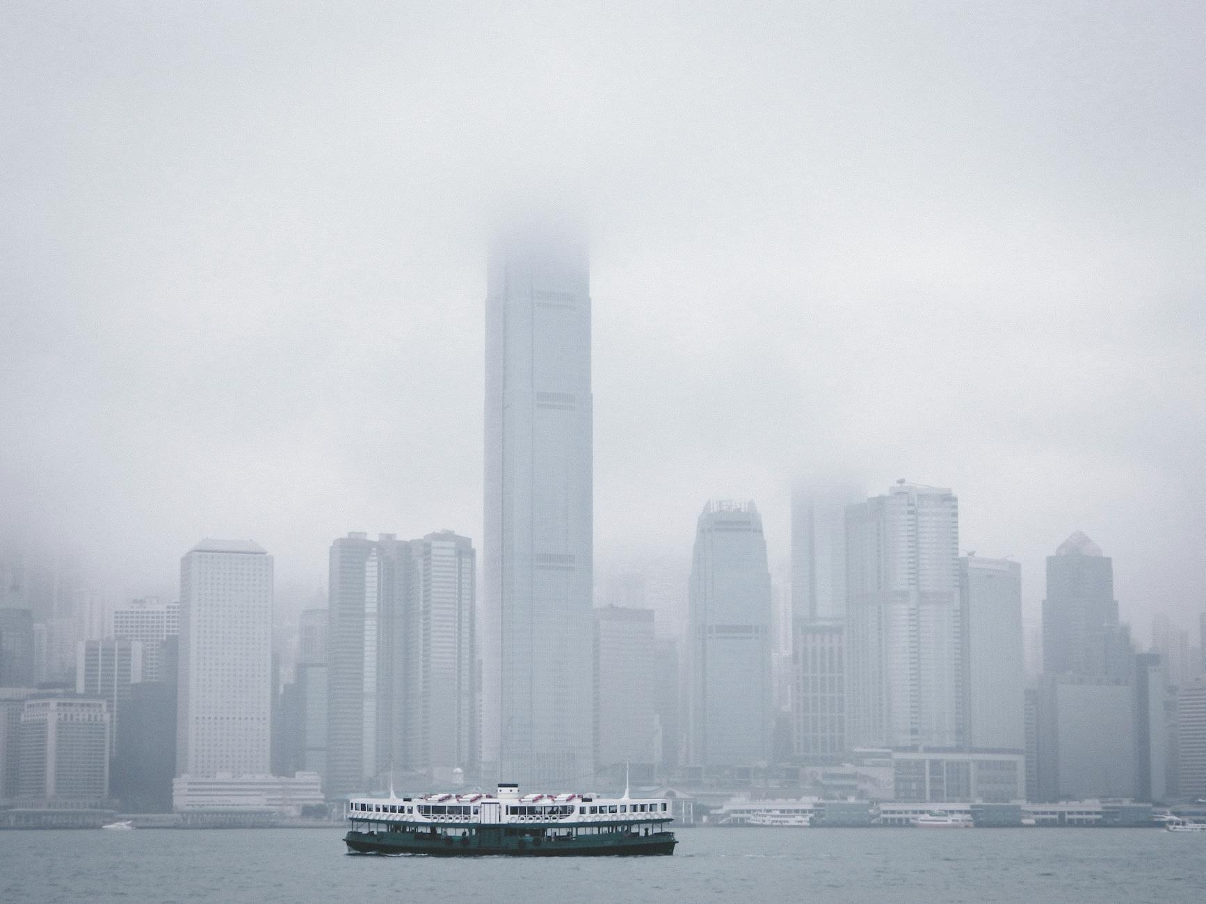 Wan Chai harbor and trade-show cross-harbor movement planning context.