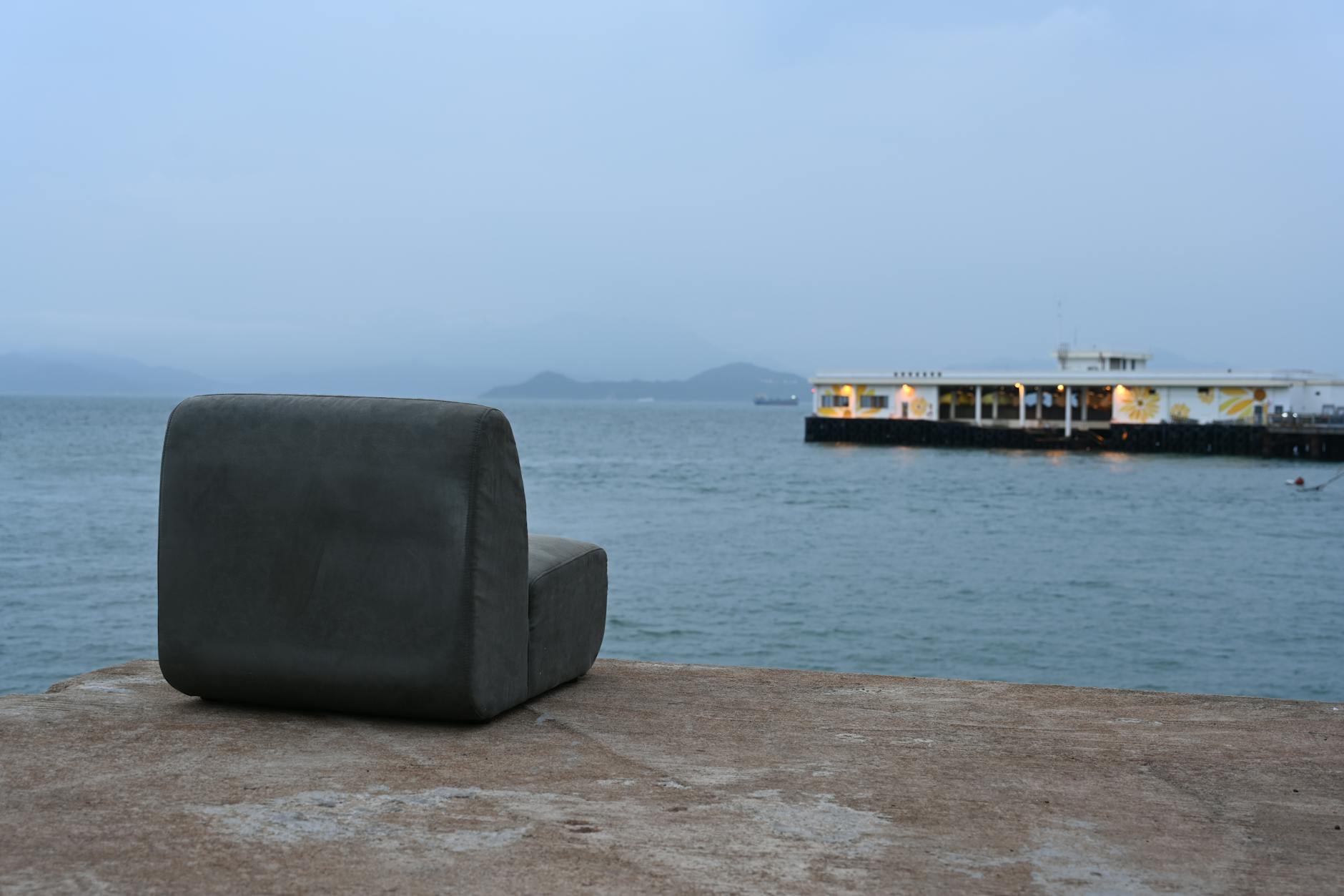 Wan Chai harbor seating and medical-constraints rest planning context.