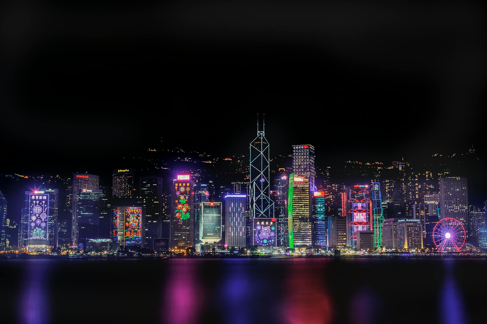 Wan Chai night skyline and medical-constraints traveler report planning context.