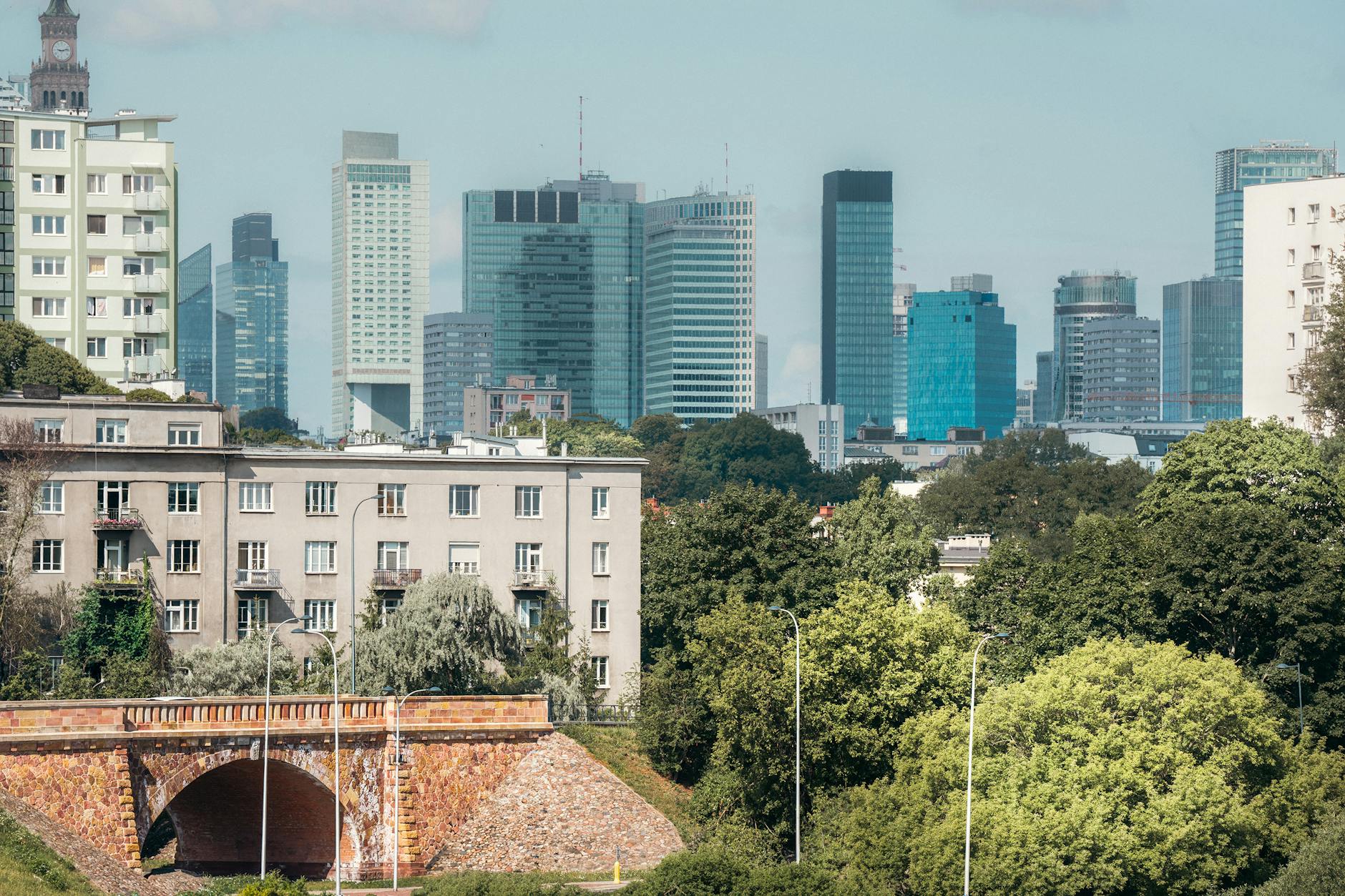 Warsaw conference and city center setting for attendee planning.