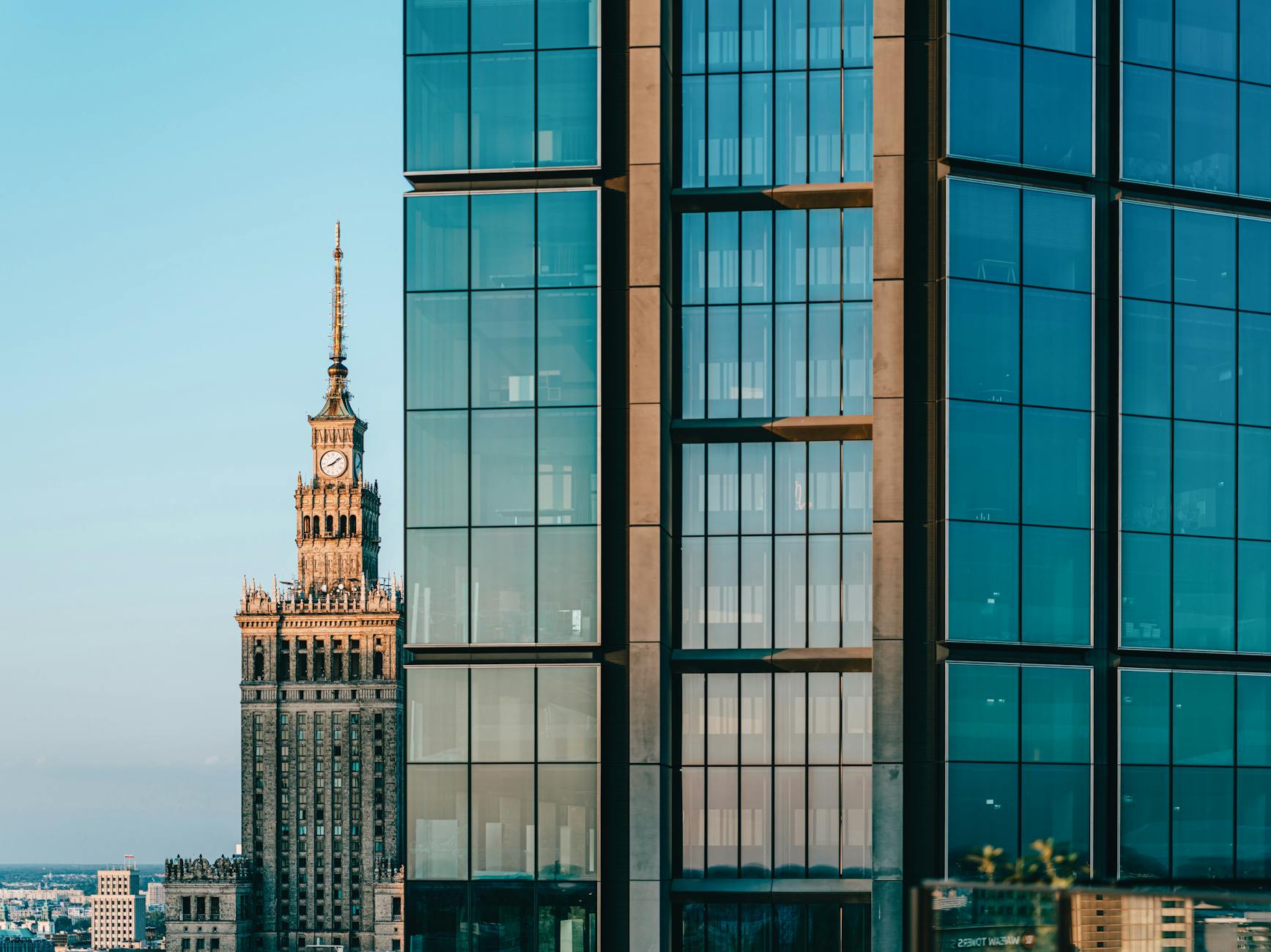 Warsaw business setting for consultant document and device planning.