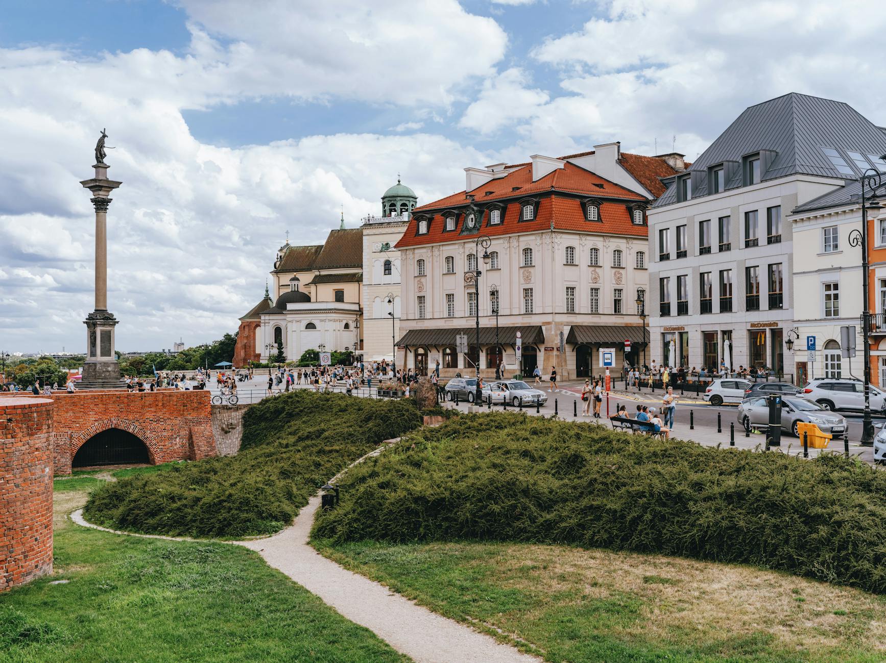 Warsaw old town view for creator shot-list planning.