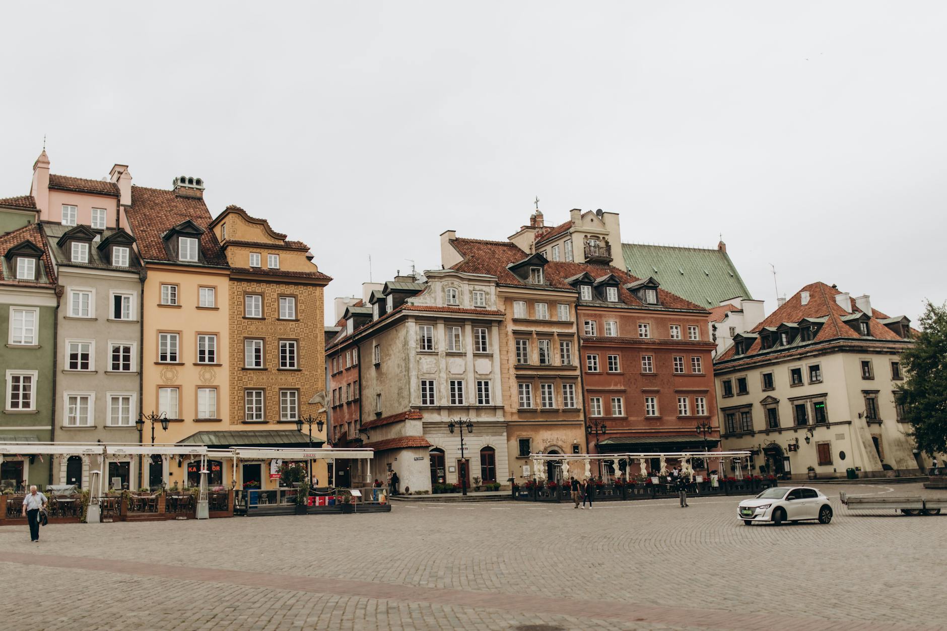 Warsaw old town market square for first-time visitor context.