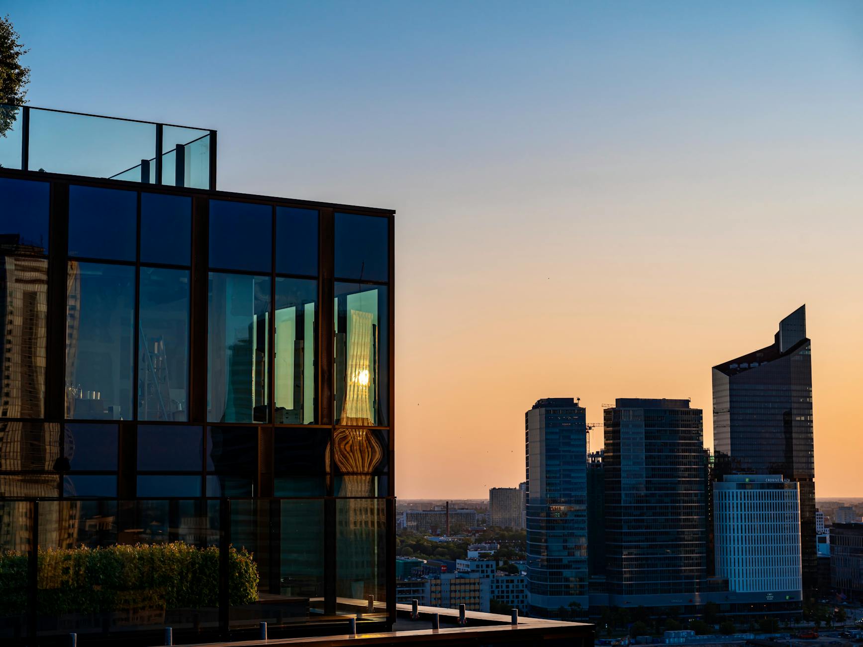 Warsaw skyline for investor and deal team report planning.