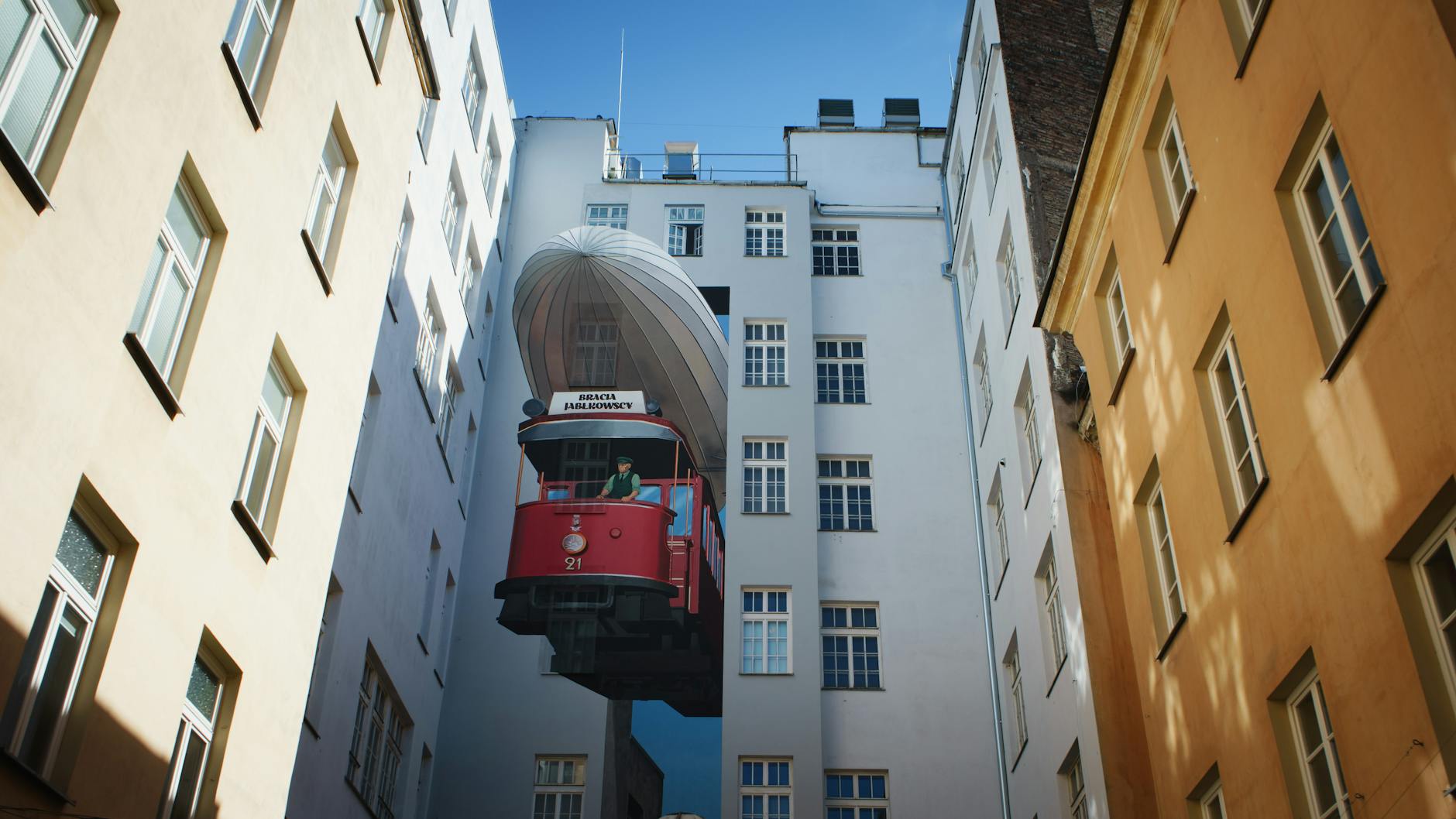 Warsaw hotel and church route for pilgrimage lodging planning.