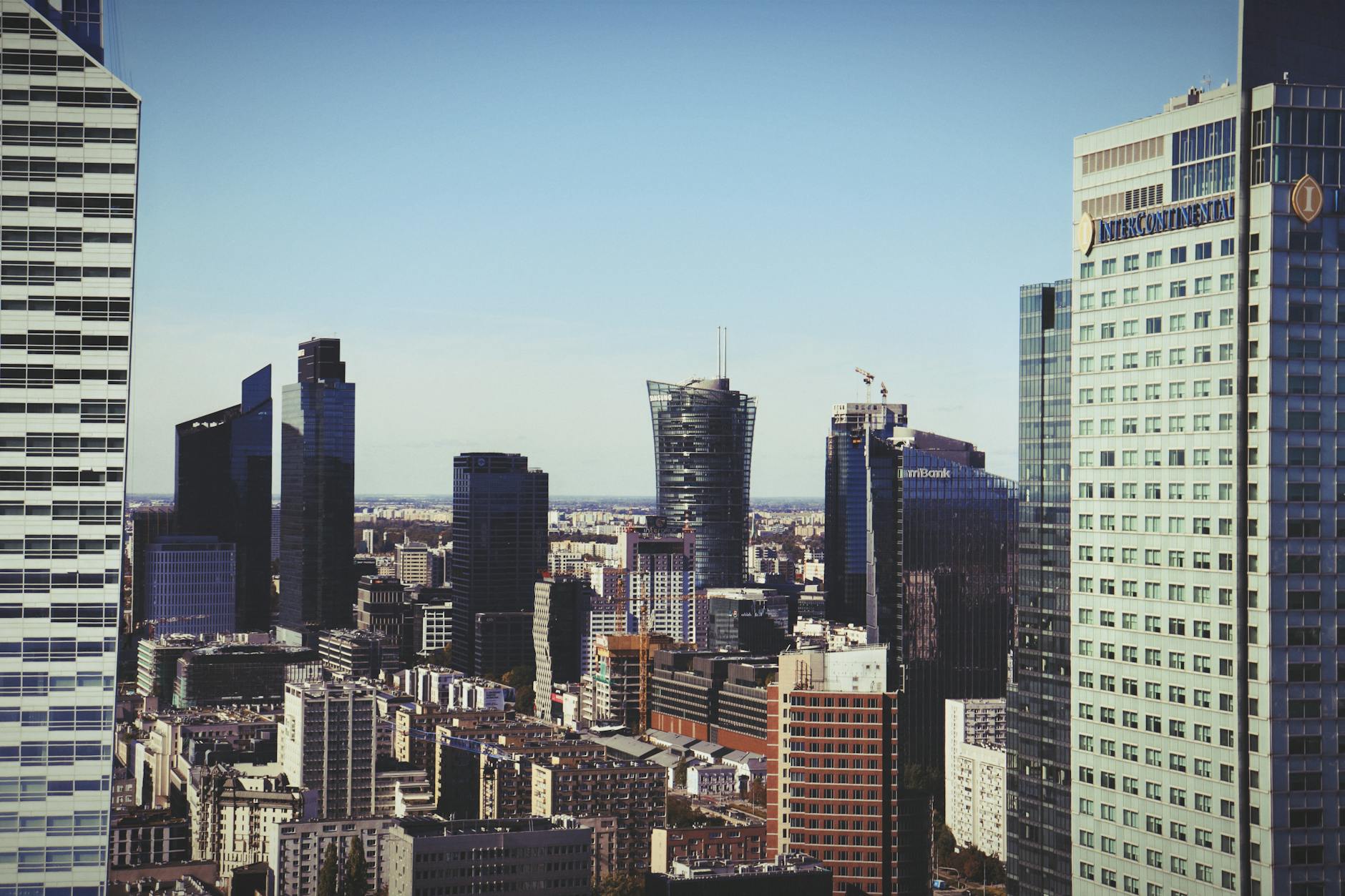 Warsaw skyline for trade-show attendee report planning.