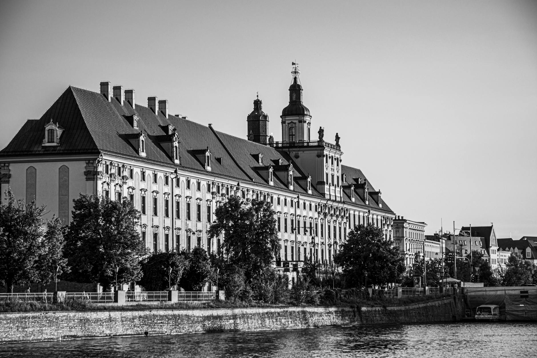 Wroclaw skyline for academic conference report planning.