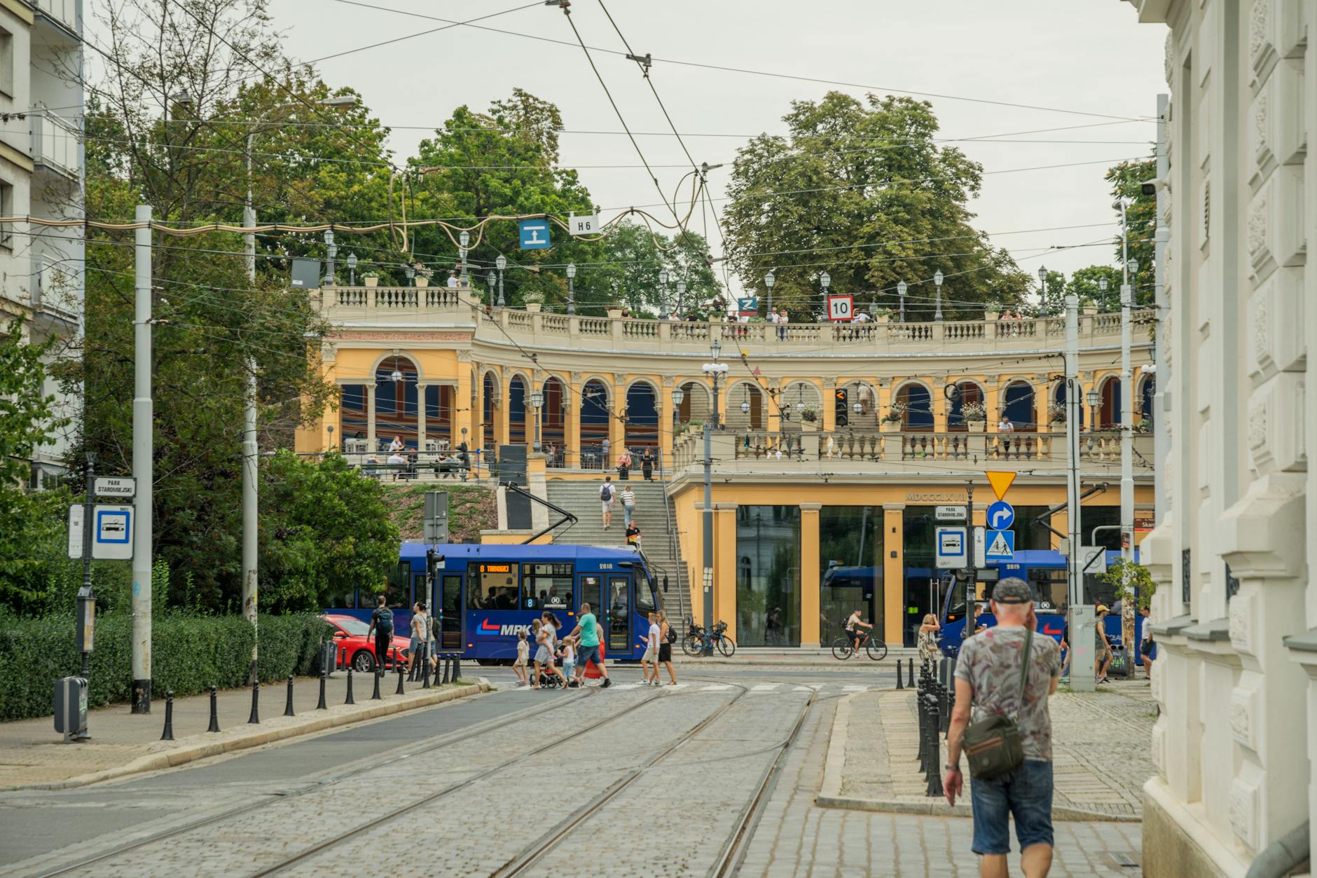 Wroclaw tram and outdoor route for weather-aware planning.