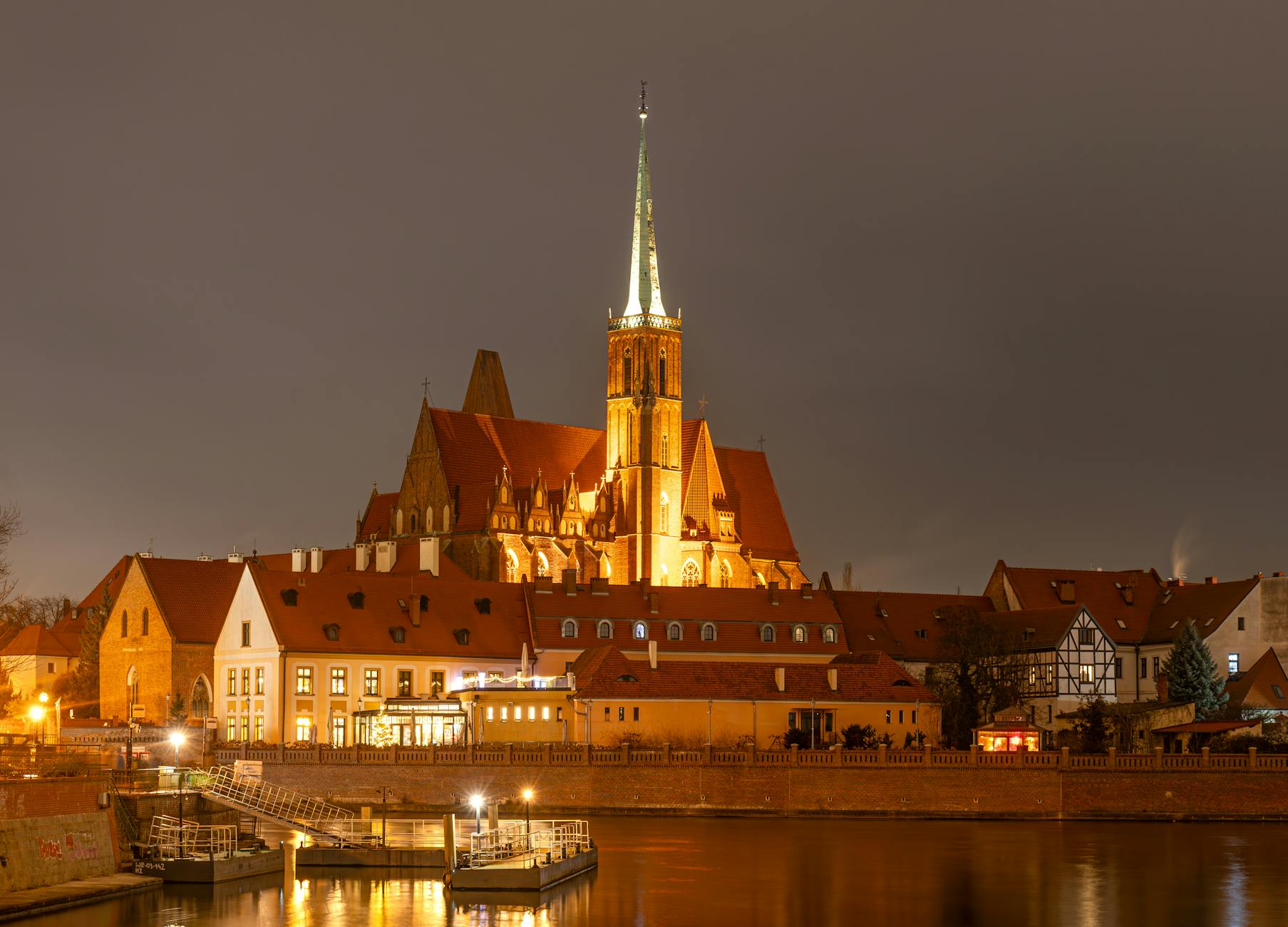 Wroclaw night setting for content creator evening planning.