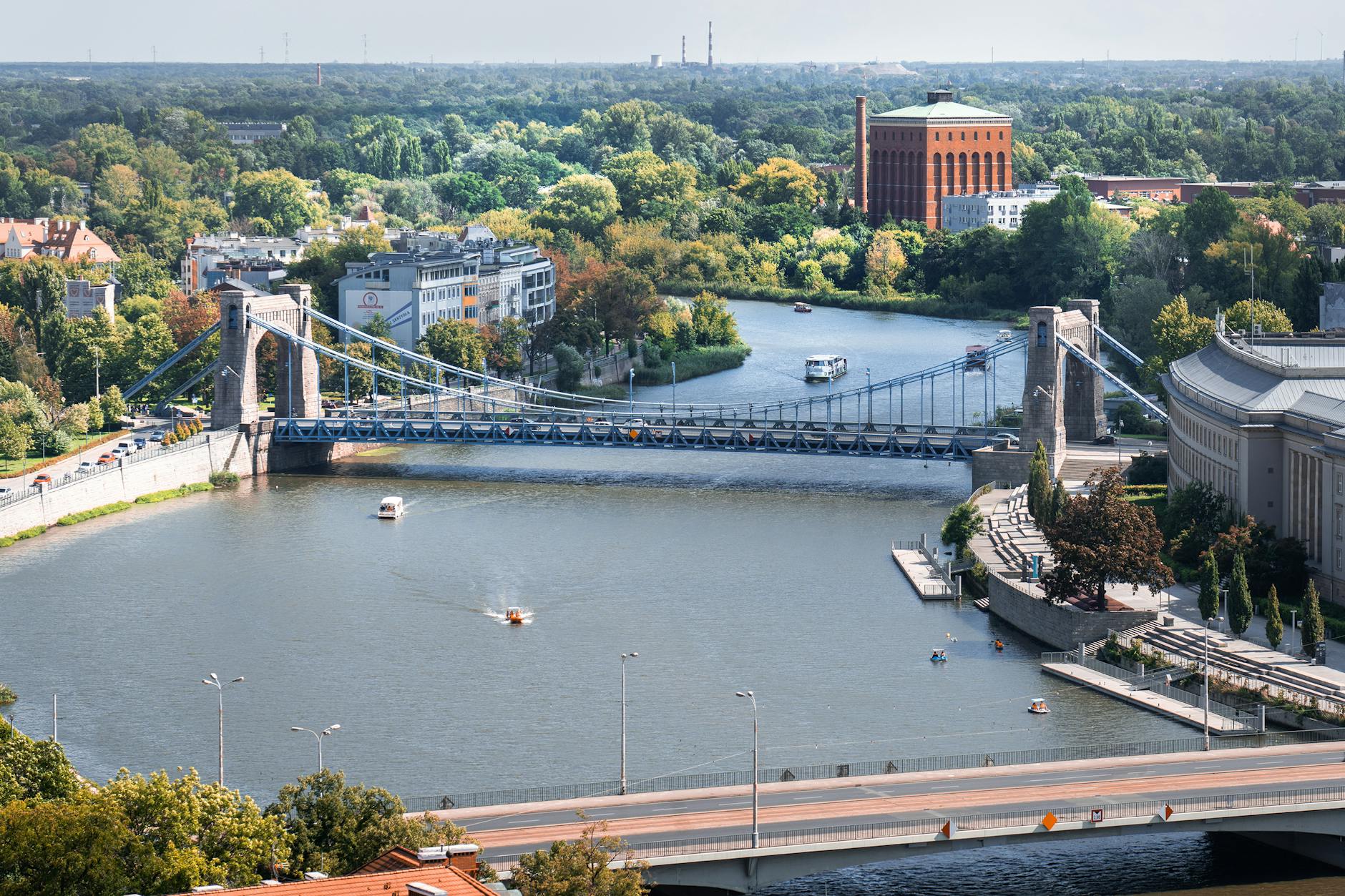 Wroclaw skyline for port-call travel report planning.