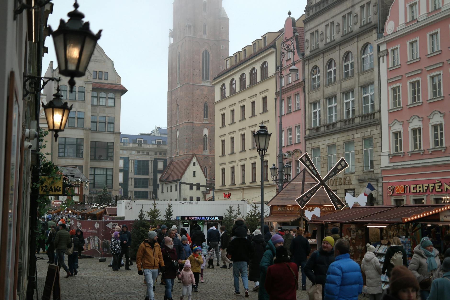Wroclaw old town for compact port-call sightseeing.