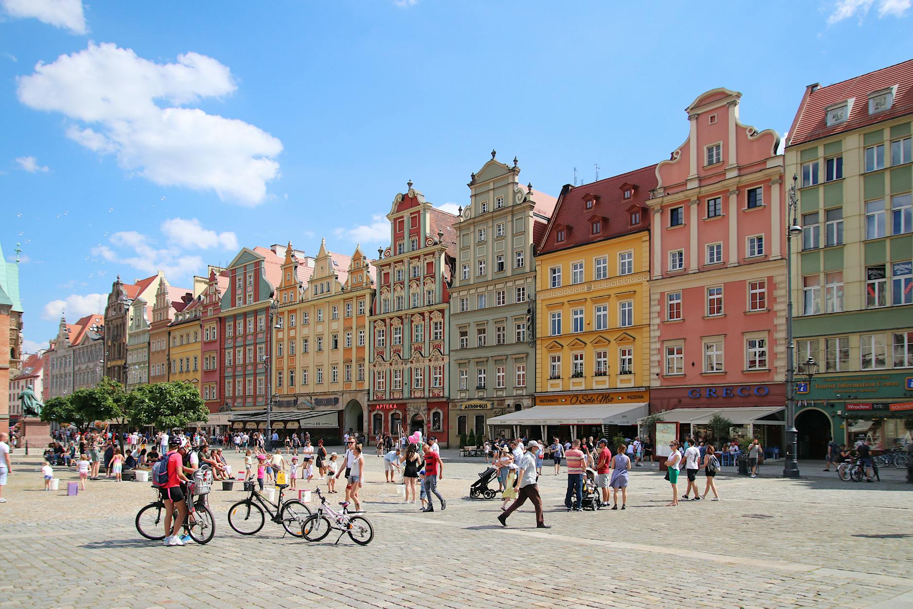 Wroclaw skyline for family traveler report planning.