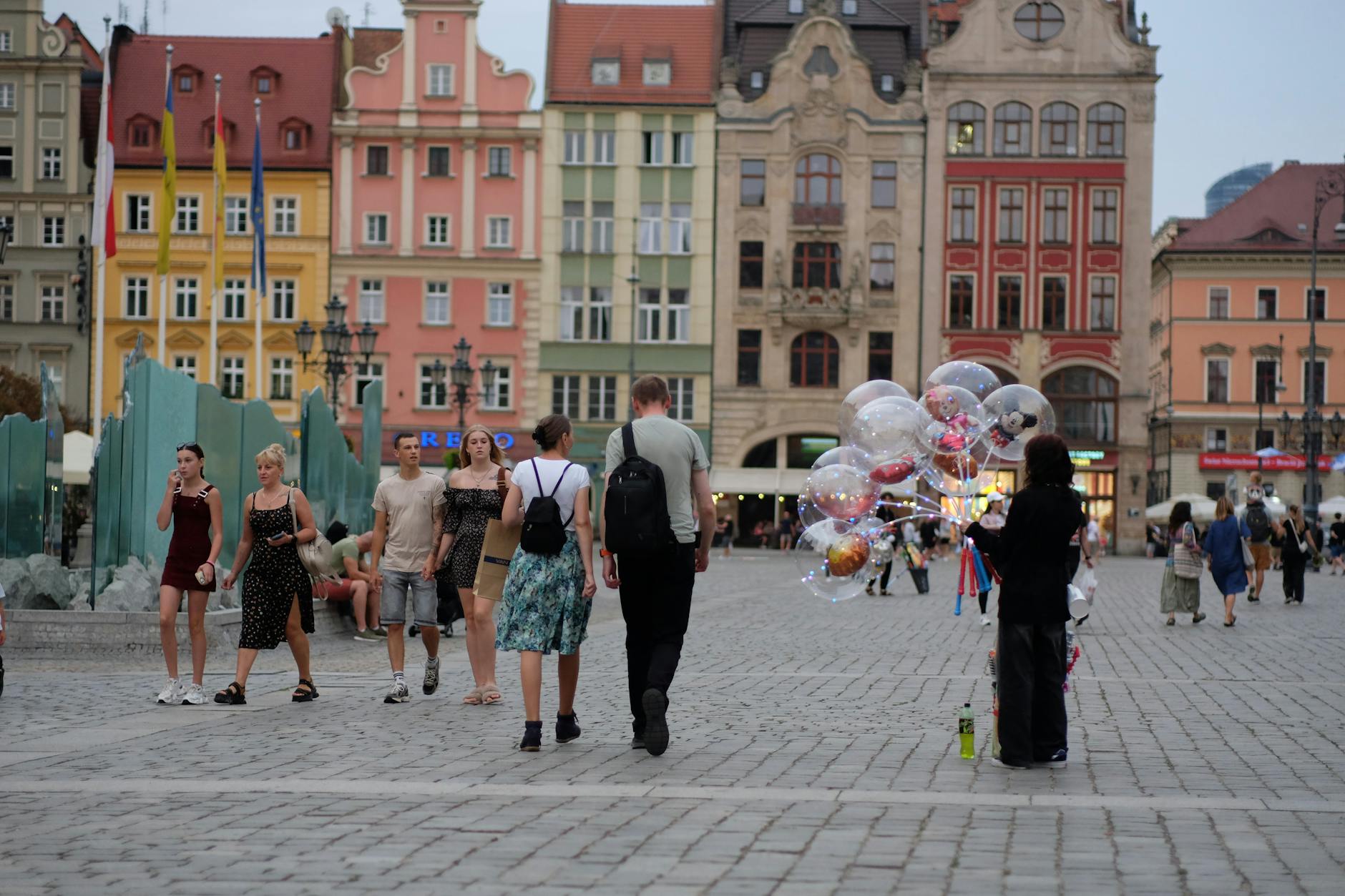 Wroclaw old-town setting for journalist interview planning.