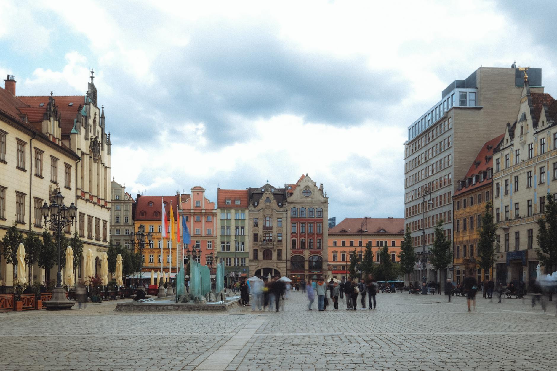 Wroclaw central street for medical-constraints travel planning.