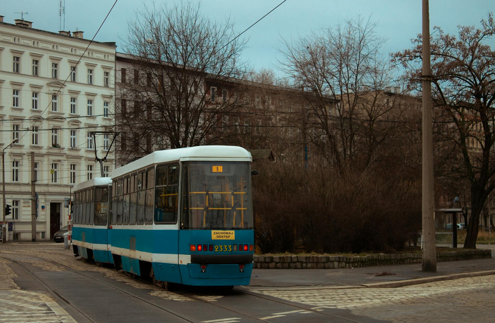 Wroclaw tram and street for mobility-aware transport planning.