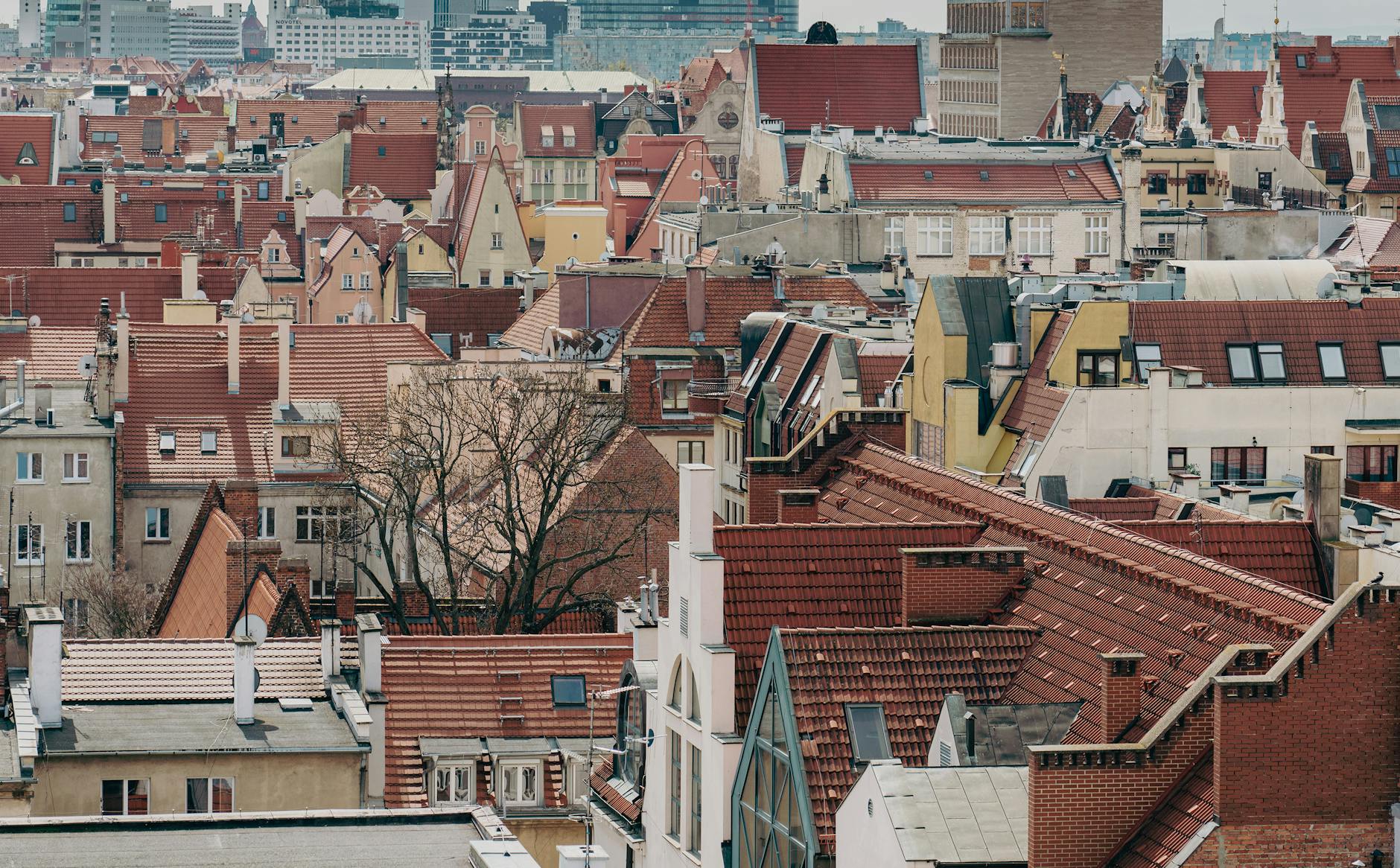Wroclaw skyline for mobility-aware travel report planning.