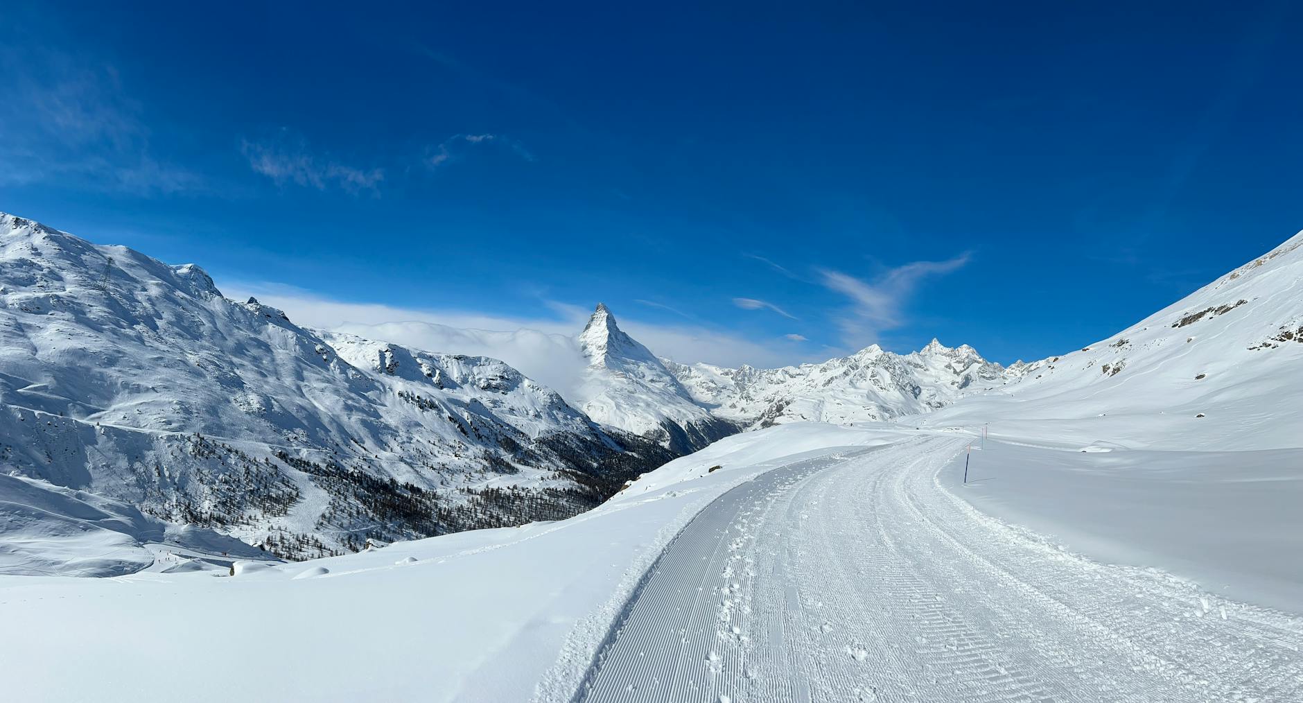 Matterhorn trail landscape for matching Zermatt outdoor activities to ability.