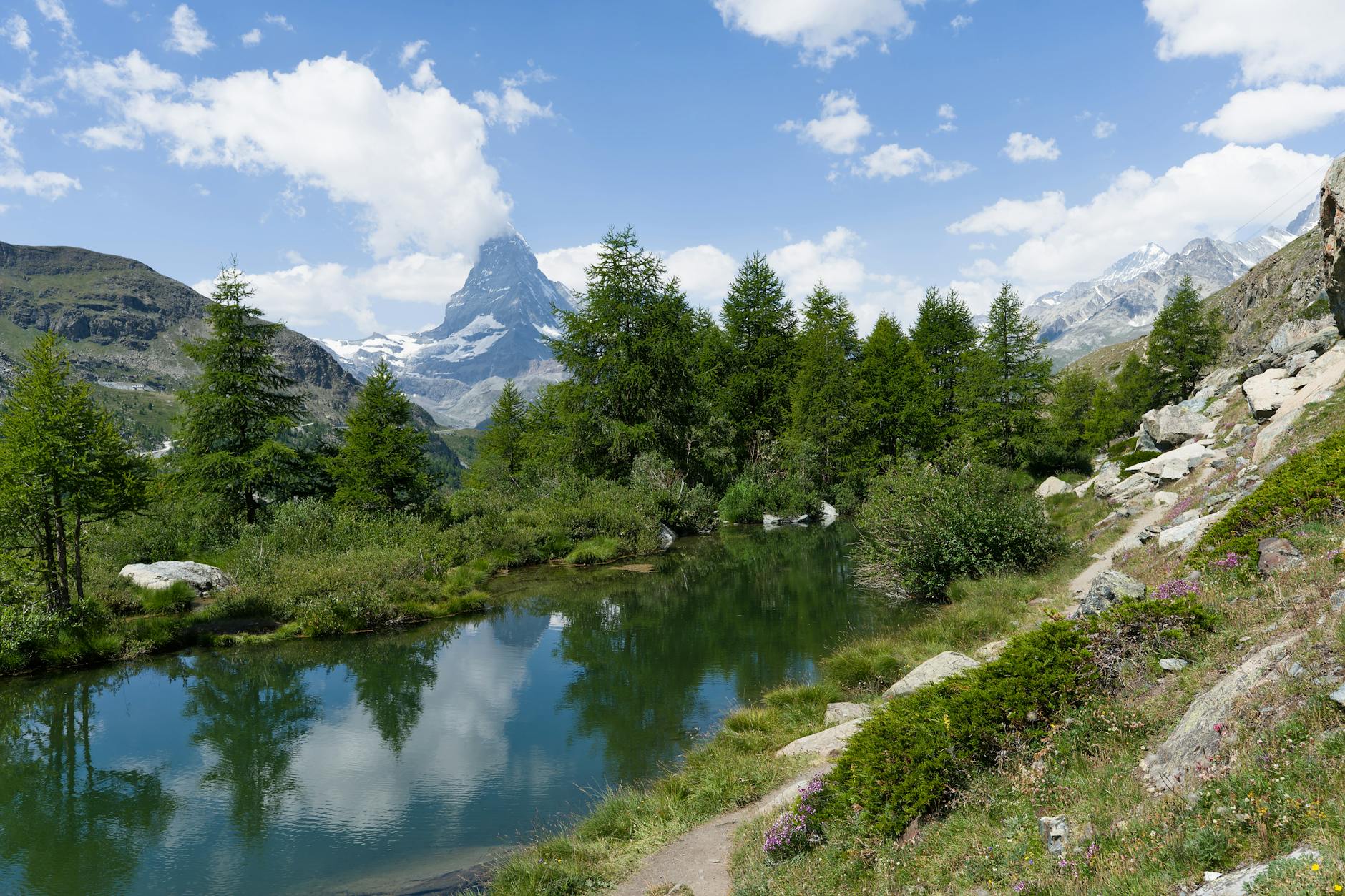 Matterhorn and high alpine terrain for Zermatt adventure travel planning.