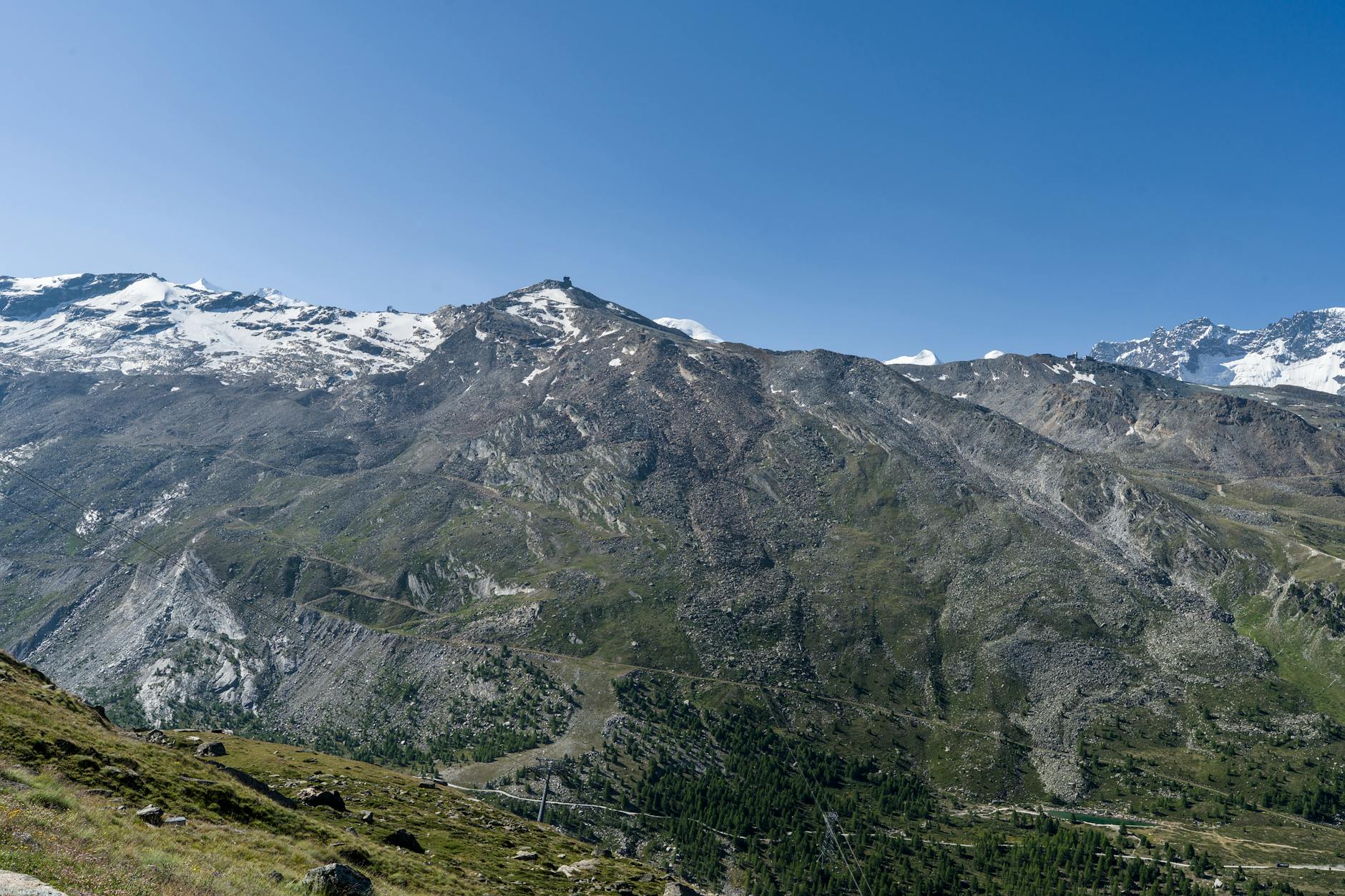 Swiss Alps near Zermatt for conference weather planning.